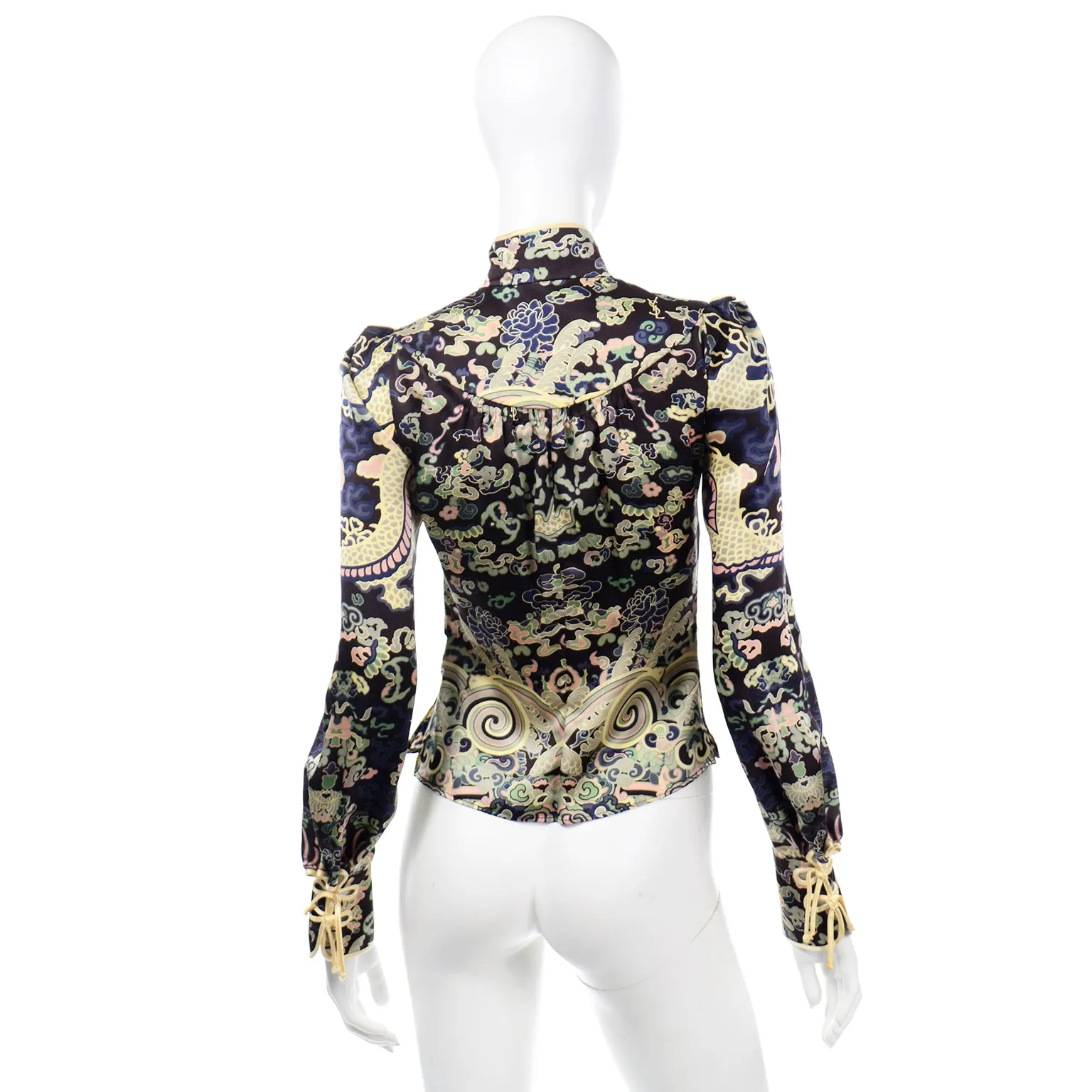 2004 Tom Ford for Yves Saint Laurent Vintage Silk Blouse