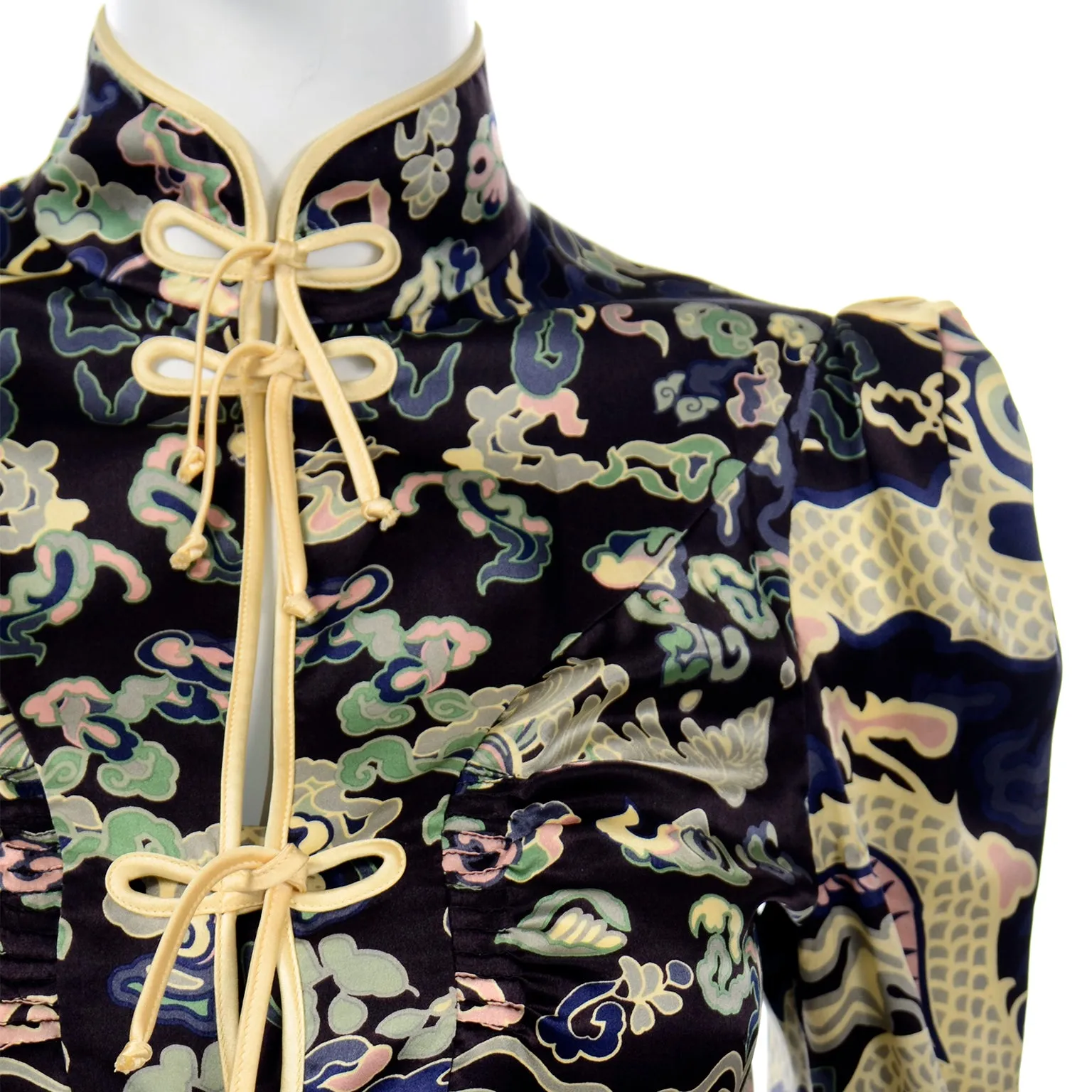 2004 Tom Ford for Yves Saint Laurent Vintage Silk Blouse