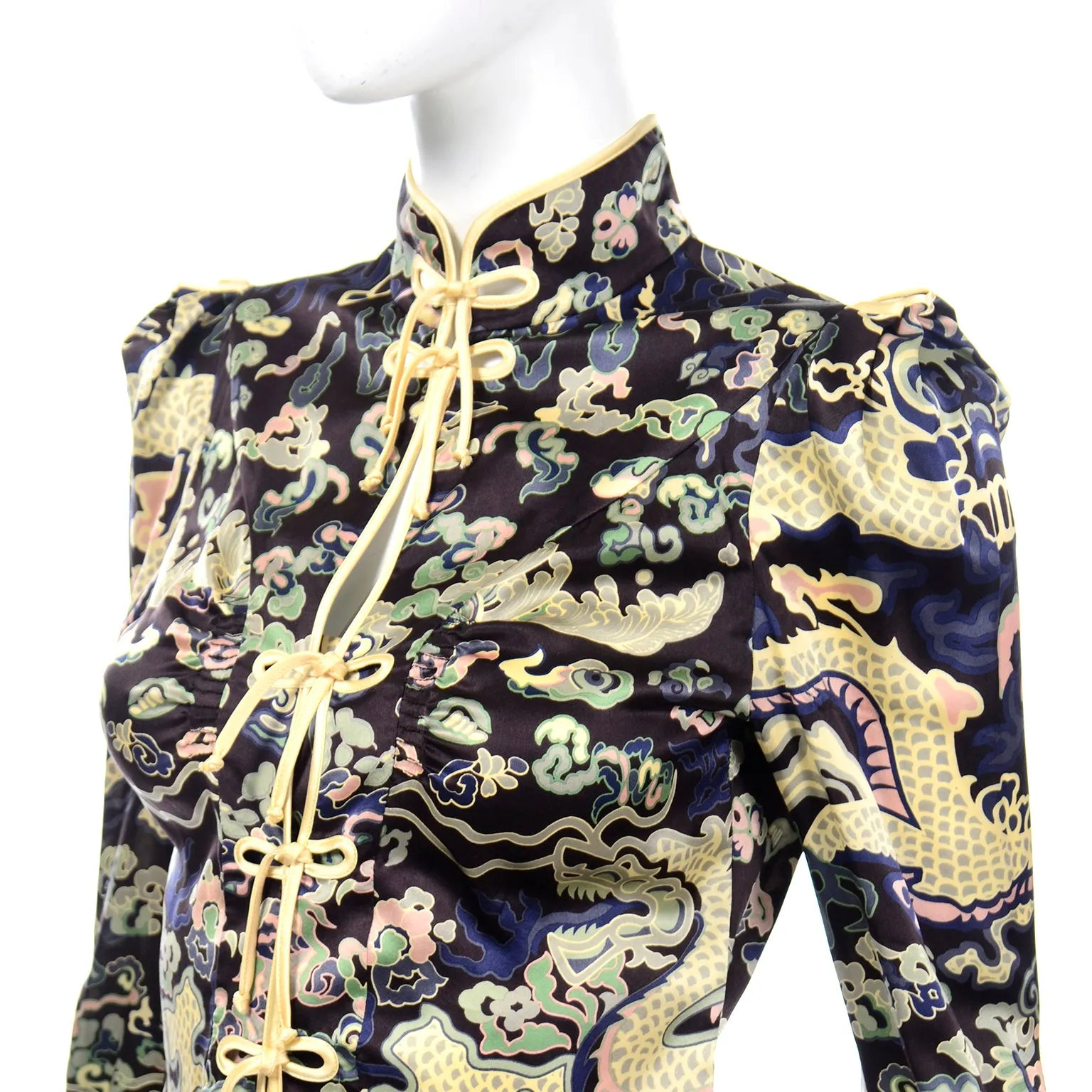 2004 Tom Ford for Yves Saint Laurent Vintage Silk Blouse