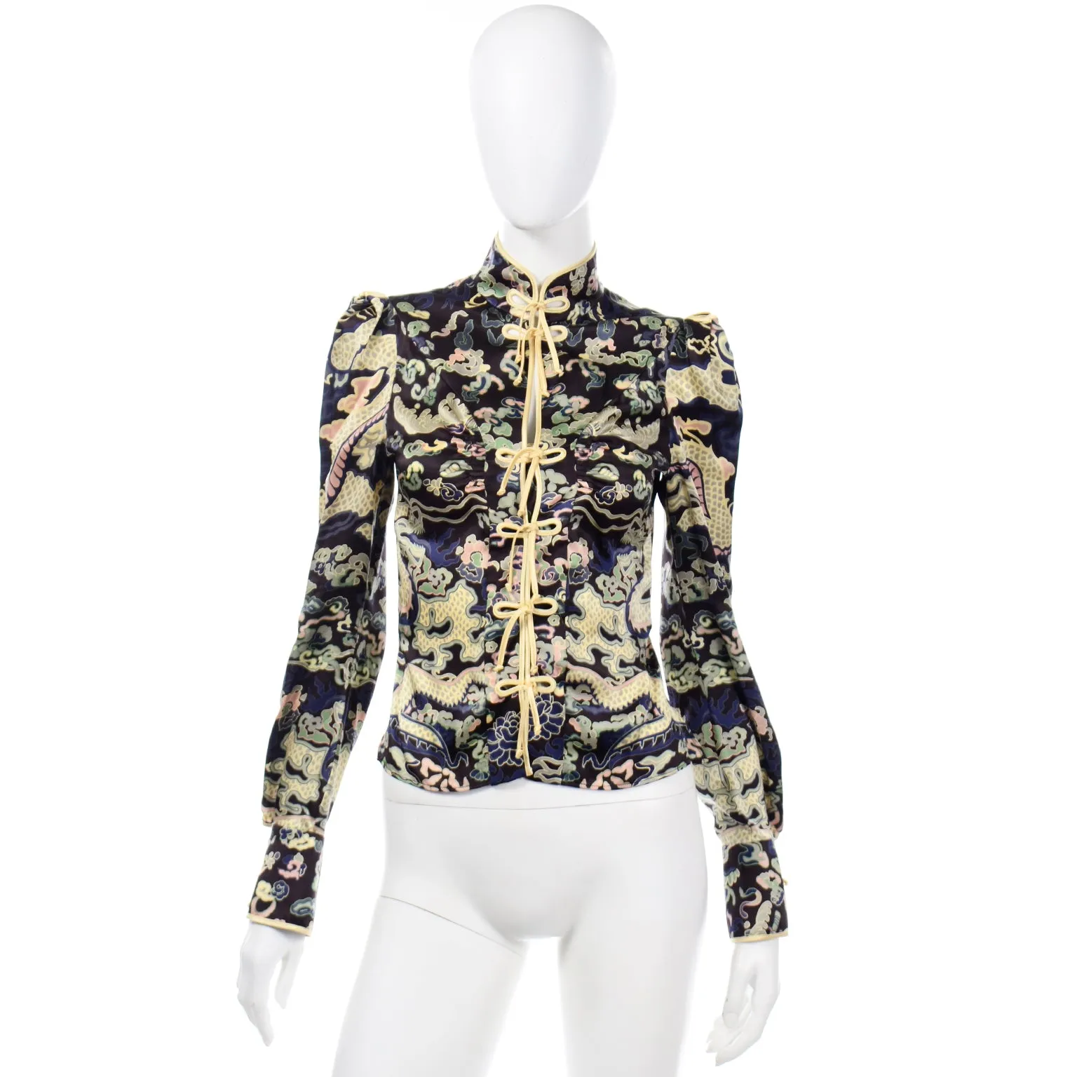 2004 Tom Ford for Yves Saint Laurent Vintage Silk Blouse