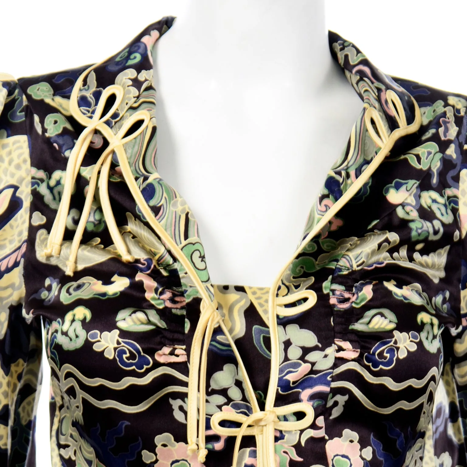 2004 Tom Ford for Yves Saint Laurent Vintage Silk Blouse