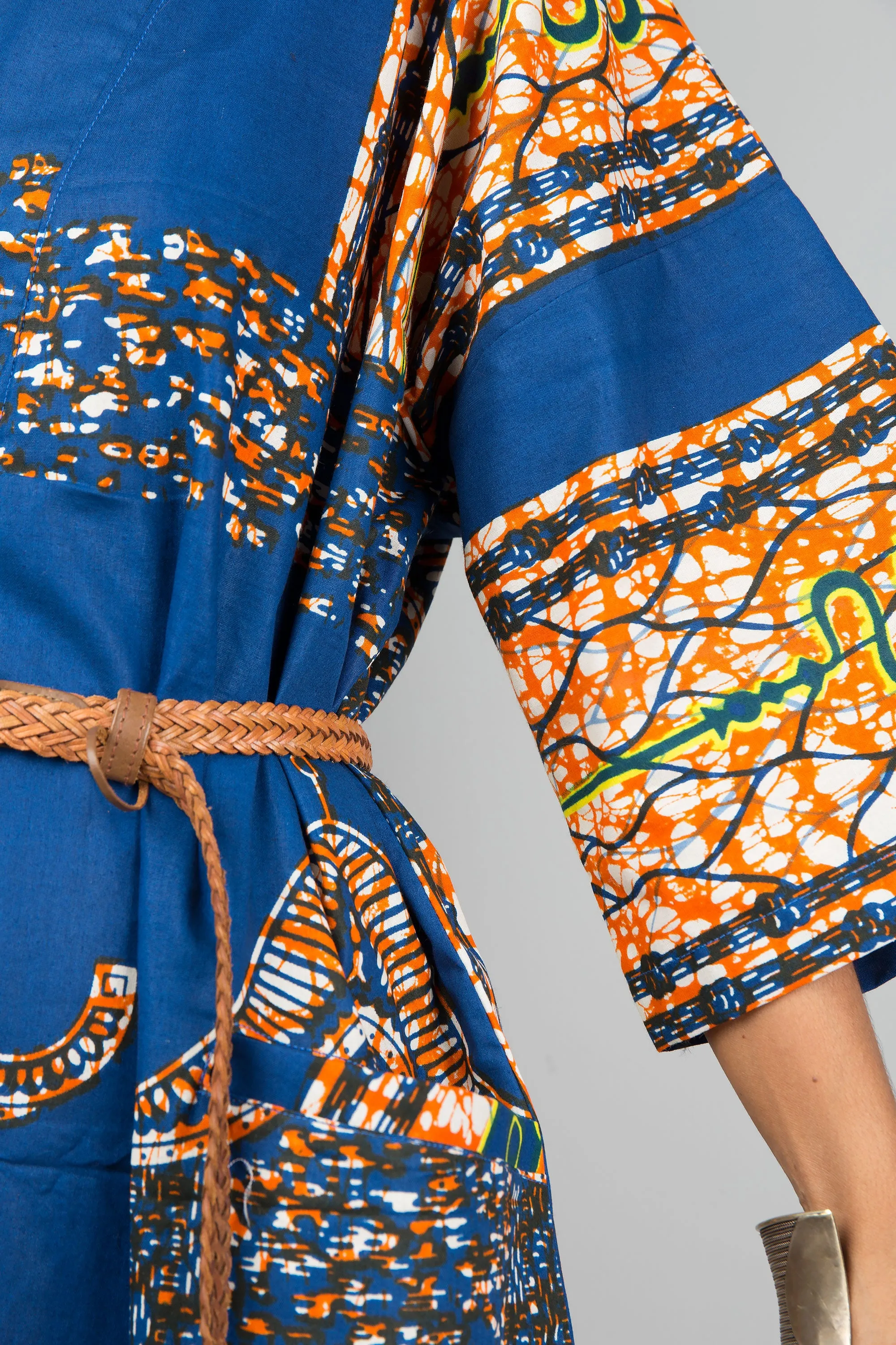 African Ankara Print Kaftan Dress