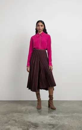 Asymmetric Wrap Skirt