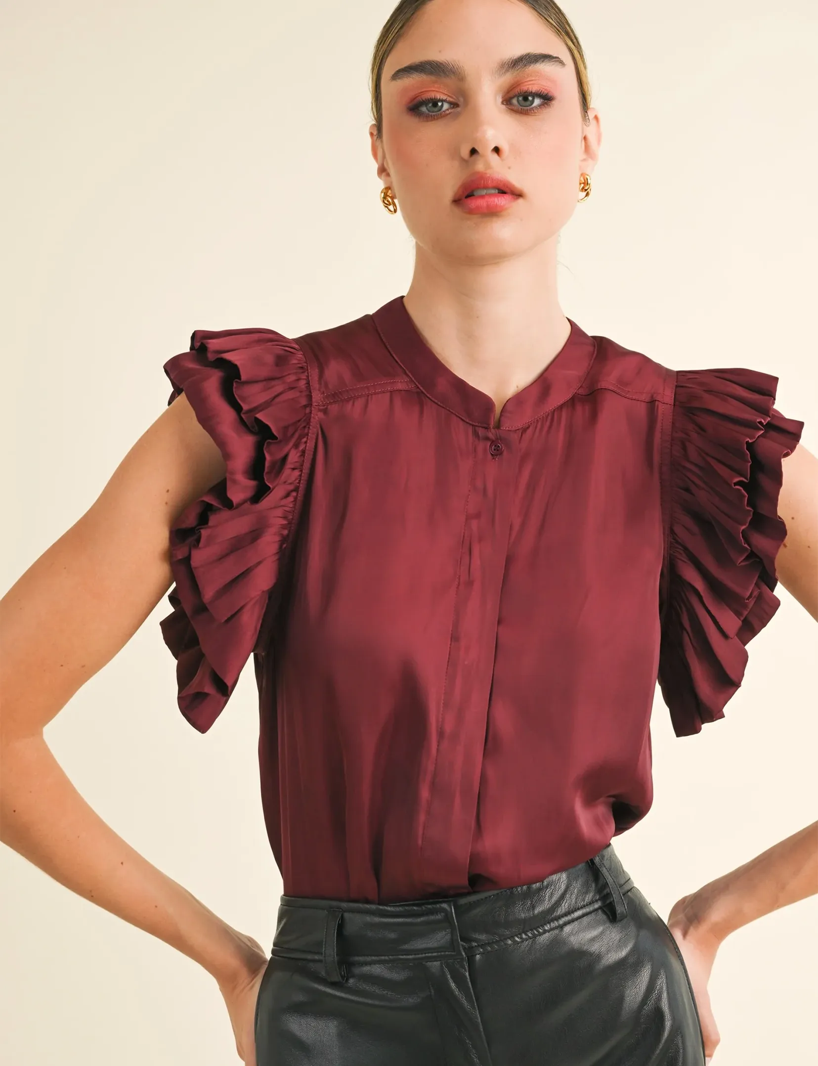 Audrey Blouse, Wine