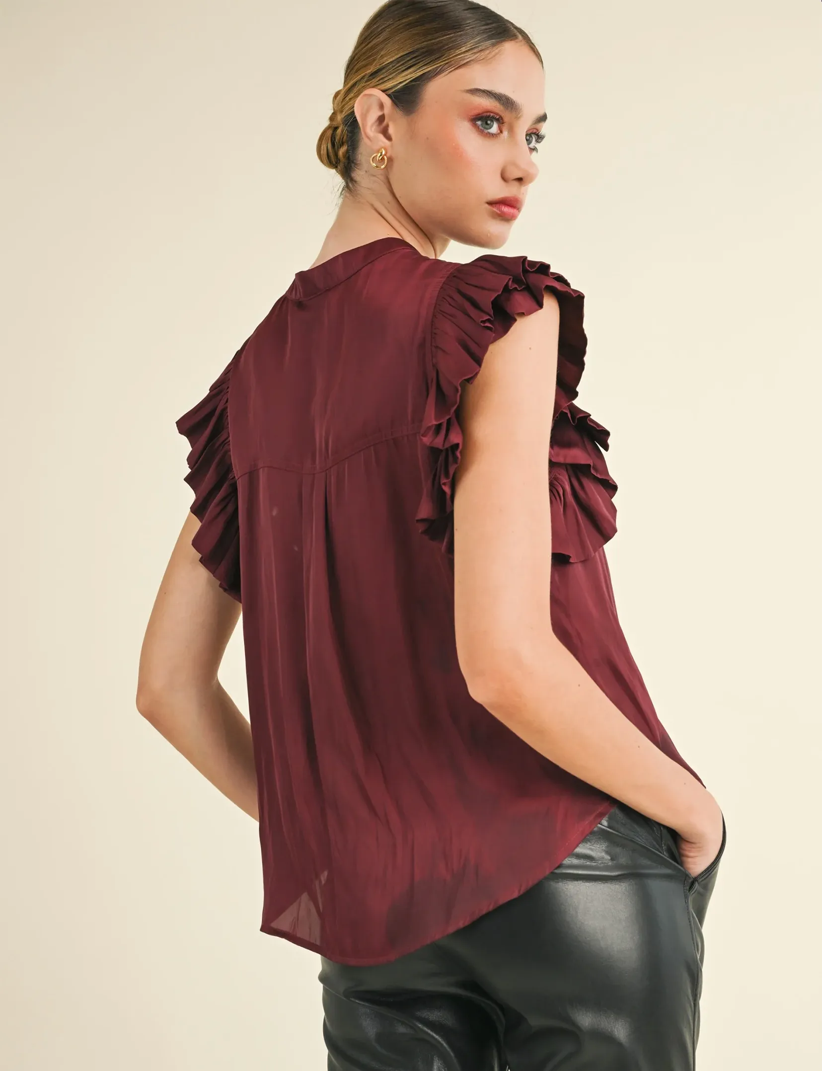 Audrey Blouse, Wine