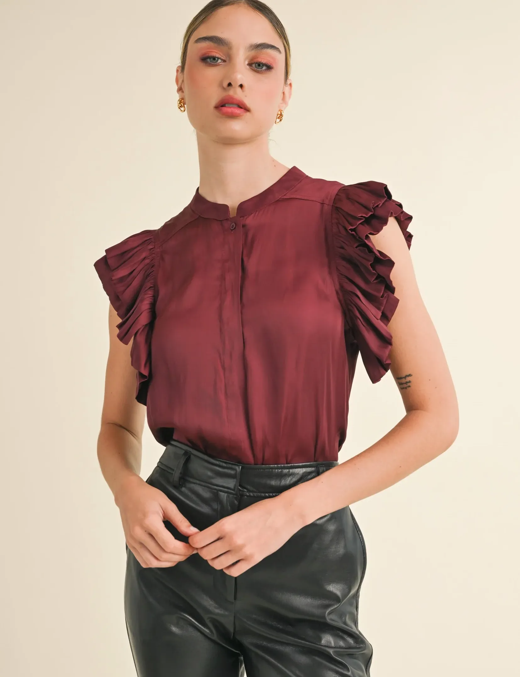 Audrey Blouse, Wine