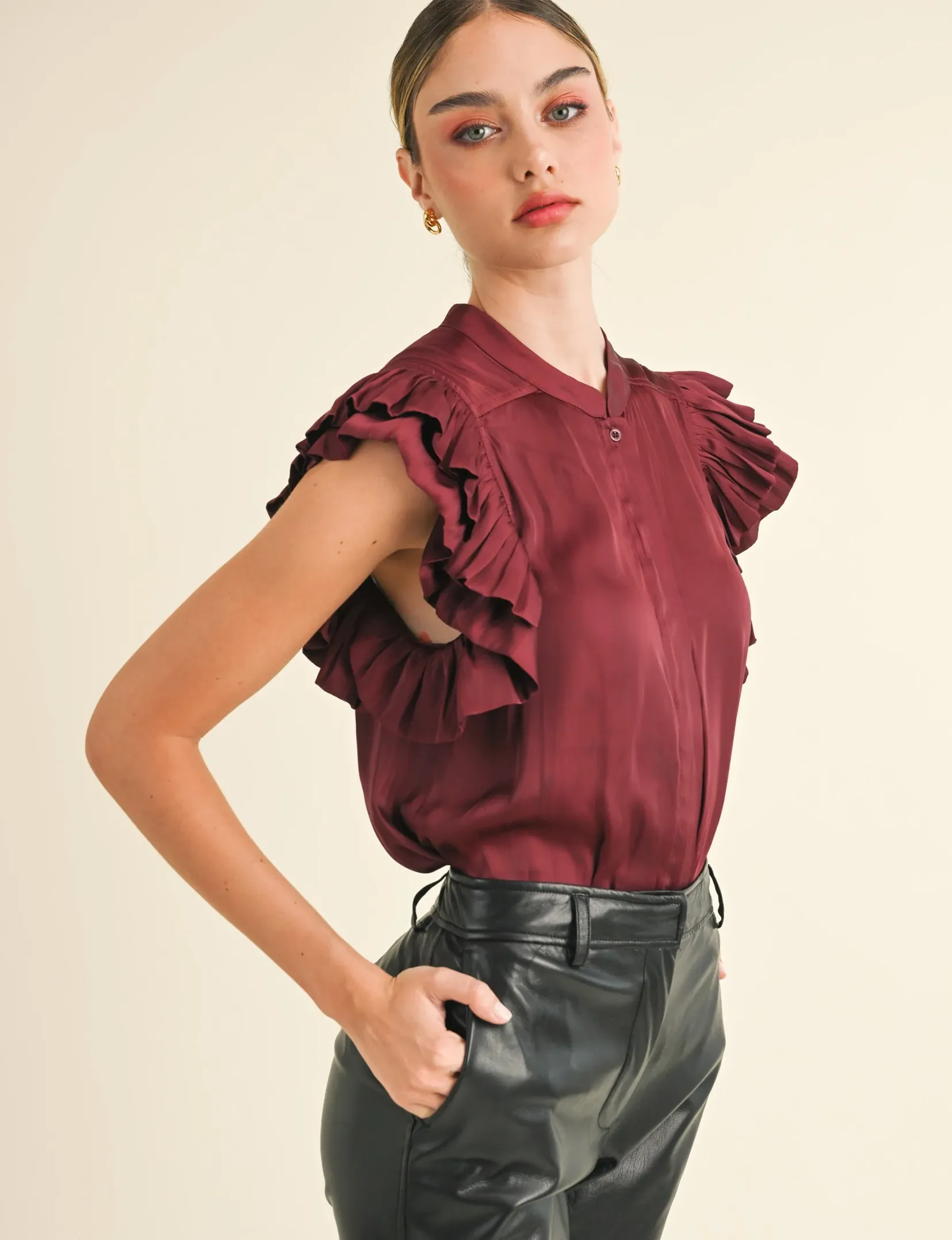 Audrey Blouse, Wine