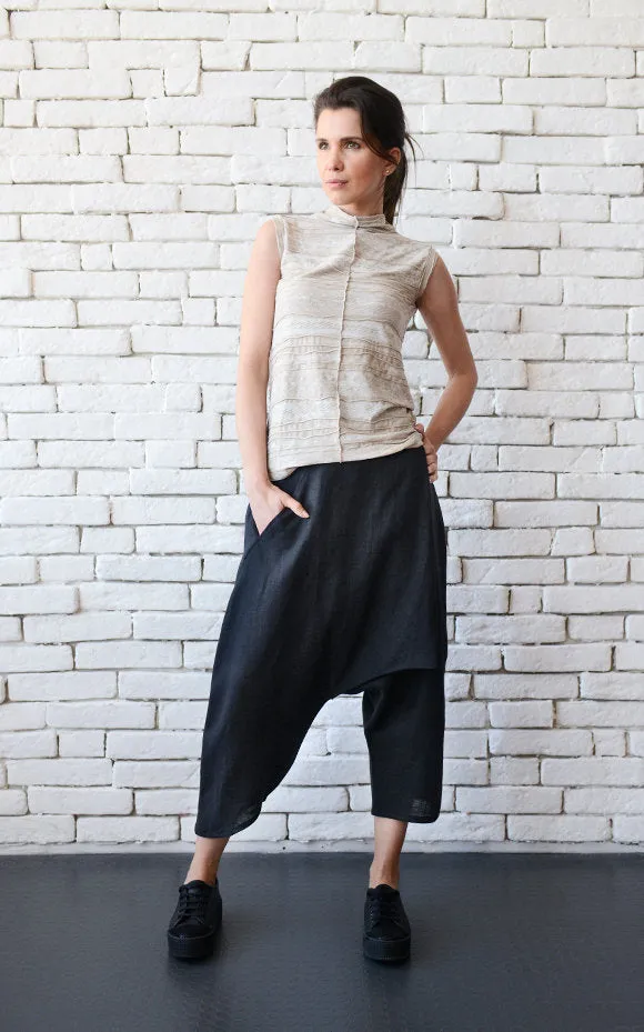 Black Linen Pants