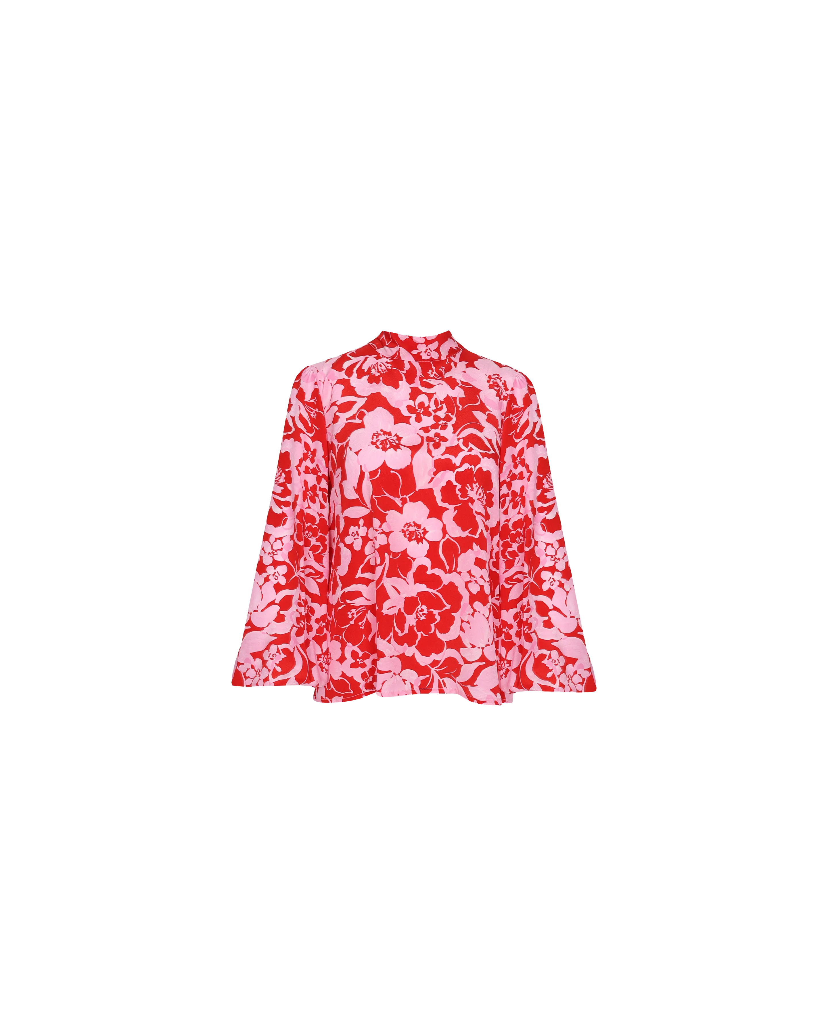 BOBBI SILK BLOUSE CHERRY FLORAL