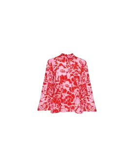 BOBBI SILK BLOUSE CHERRY FLORAL