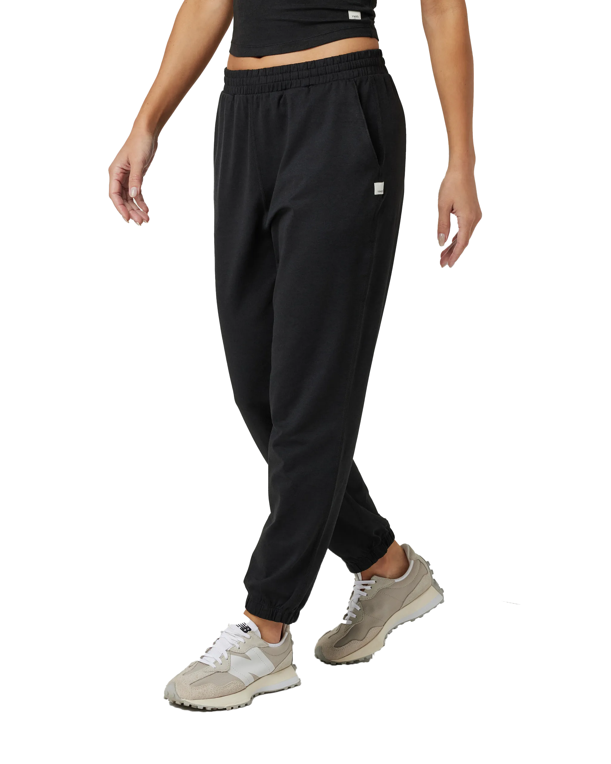 Boyfriend Joggers in Black Heather