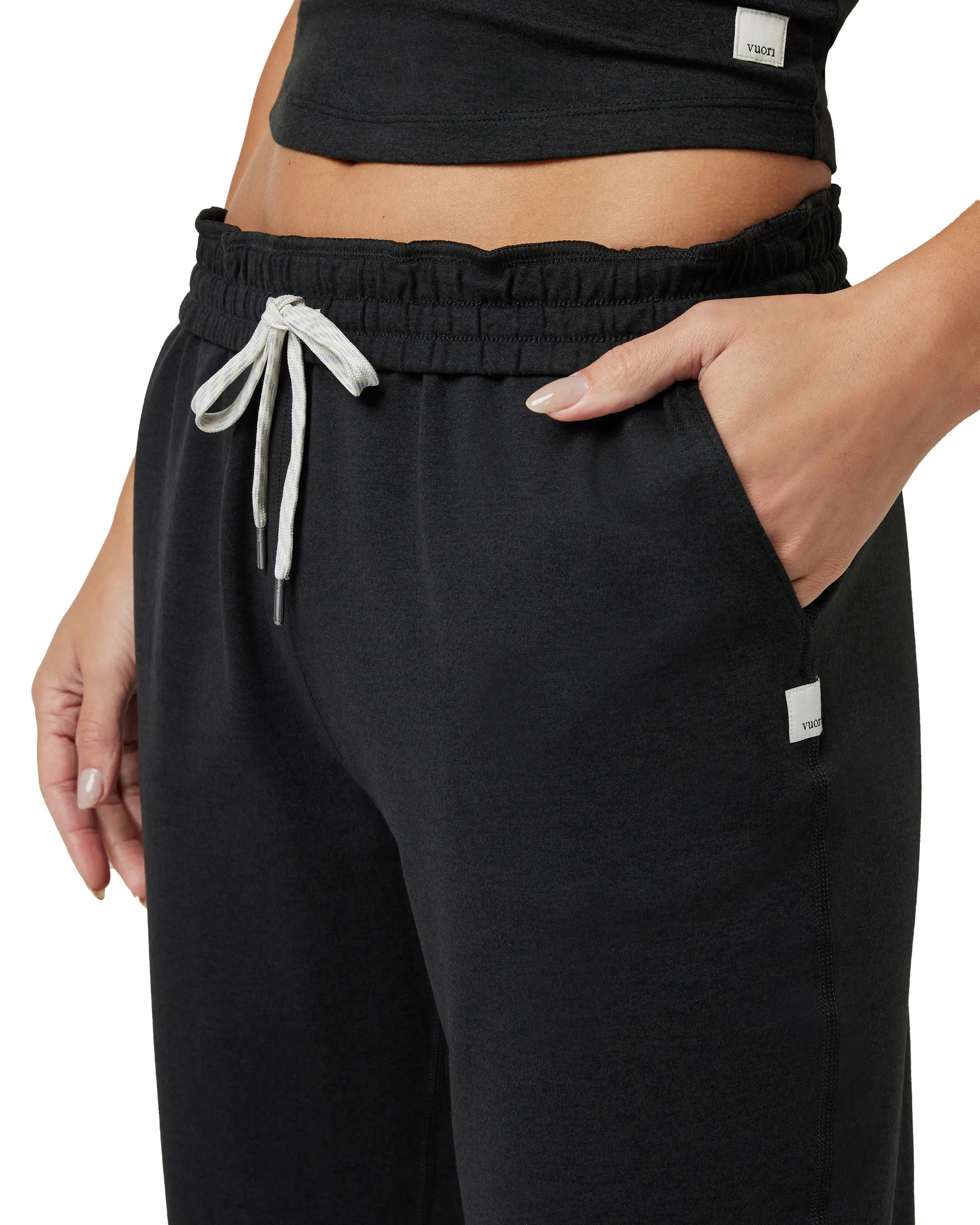 Boyfriend Joggers in Black Heather