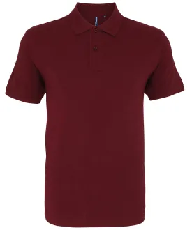 Burgundy - Men's polo (C)