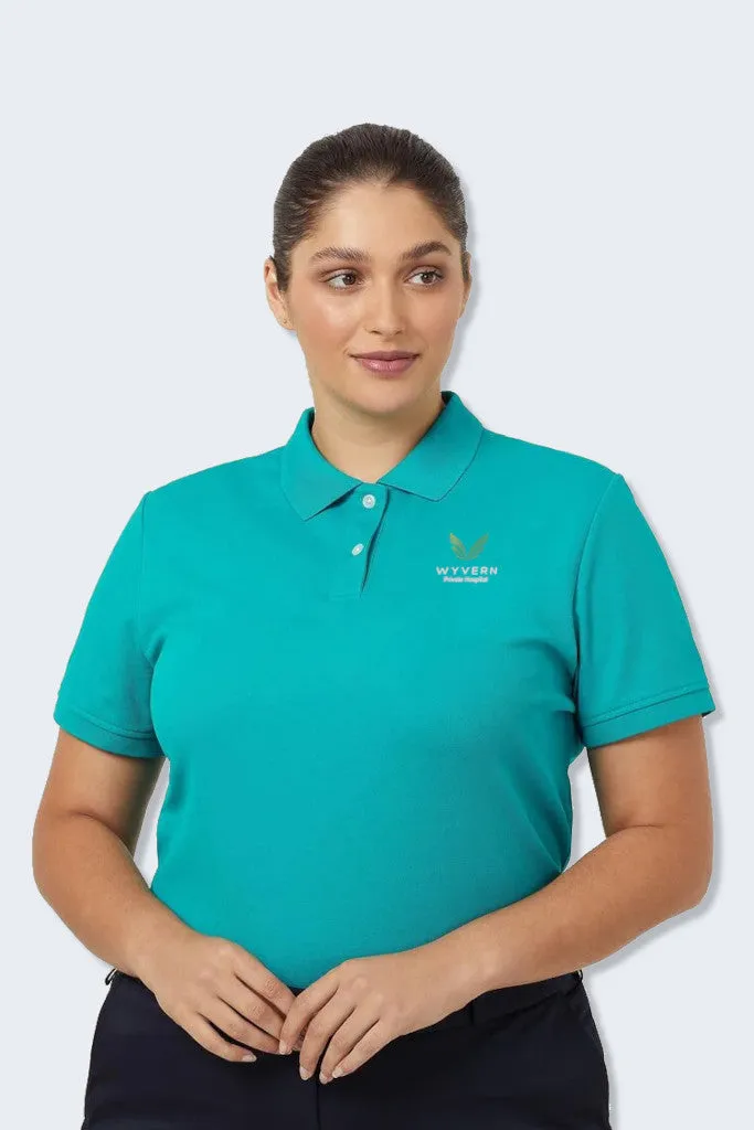 CATU58 WYVERN NNT Active Women's Antibacterial Short Sleeve Polo Mint