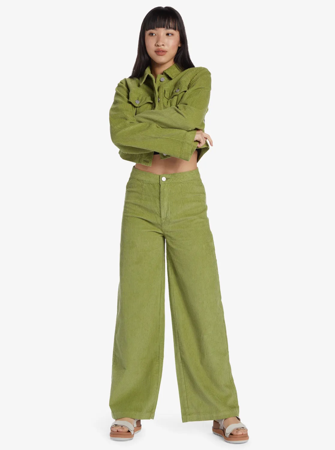 Chloe Kim Corduroy Pants - Iguana