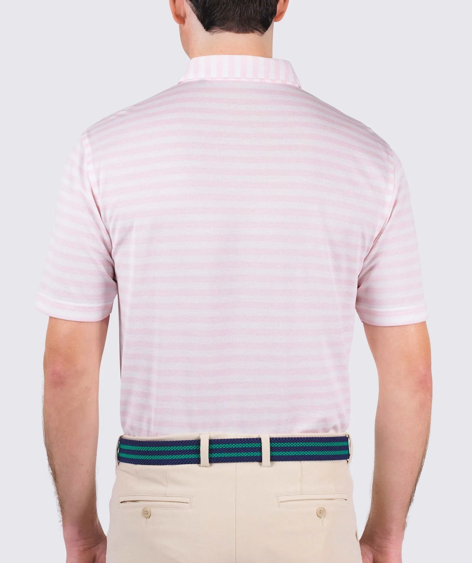 Cole Cotton Stripe Performance Polo