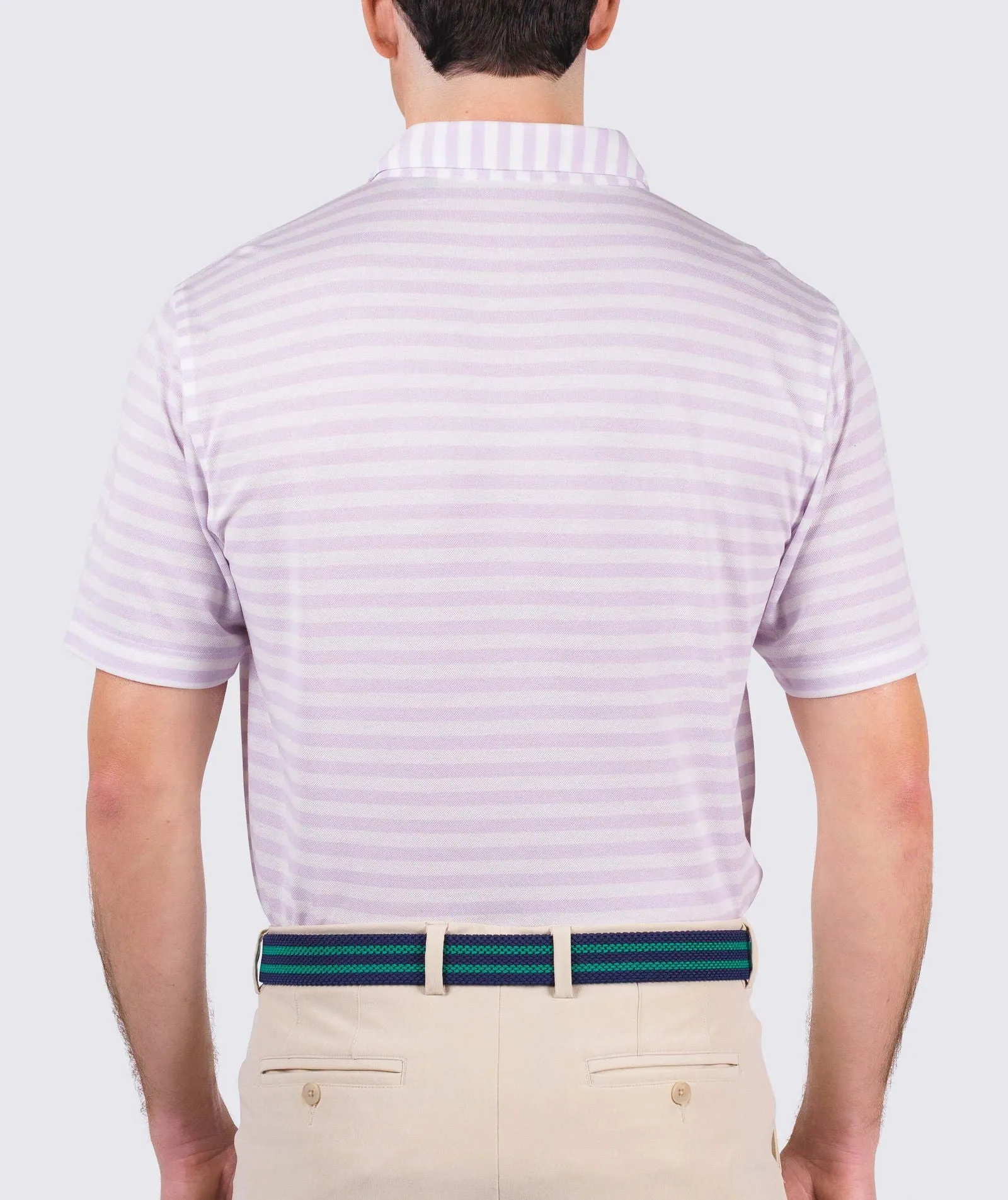 Cole Cotton Stripe Performance Polo