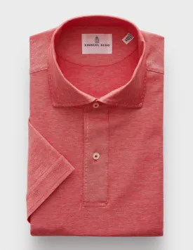 Cotton Jersey Polo | Red