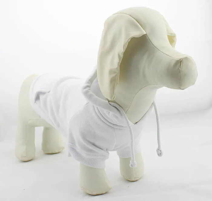 Dog Hoodie in White