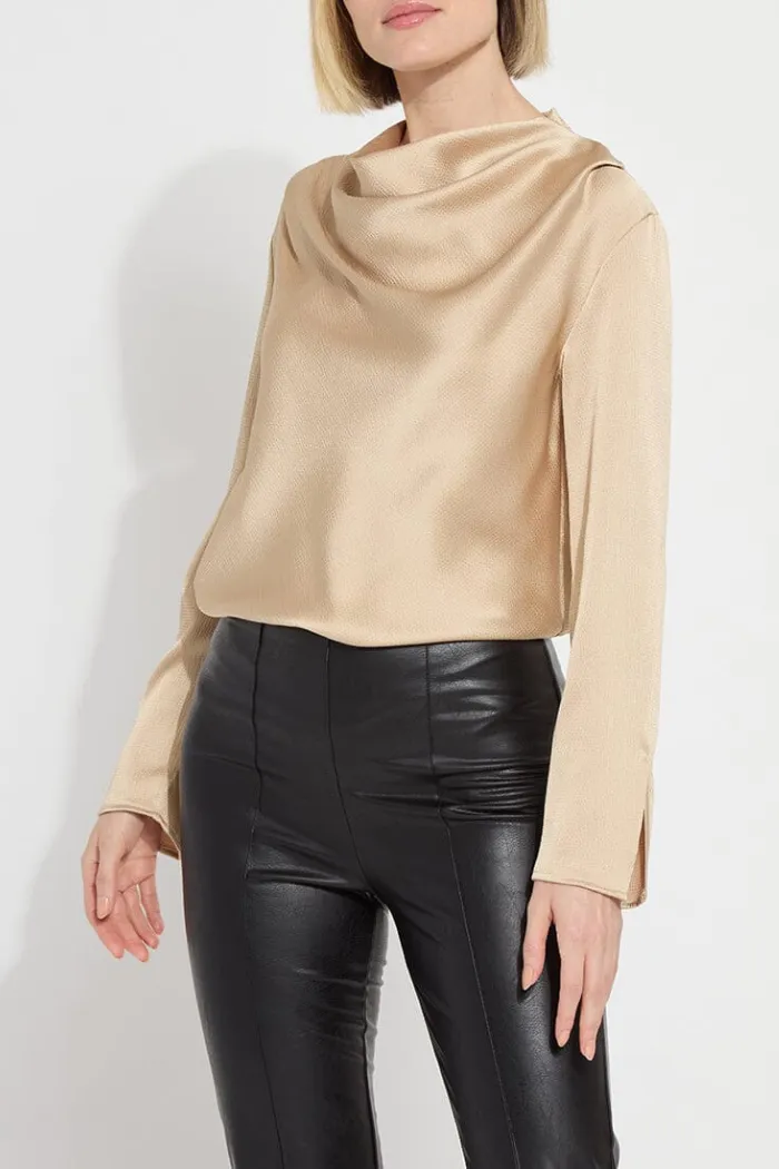 High Cowl Neck Blouse