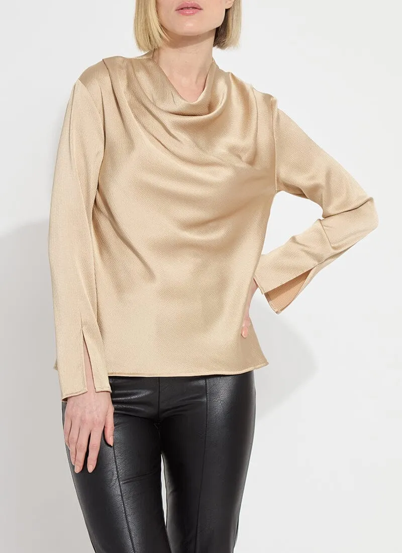 High Cowl Neck Blouse