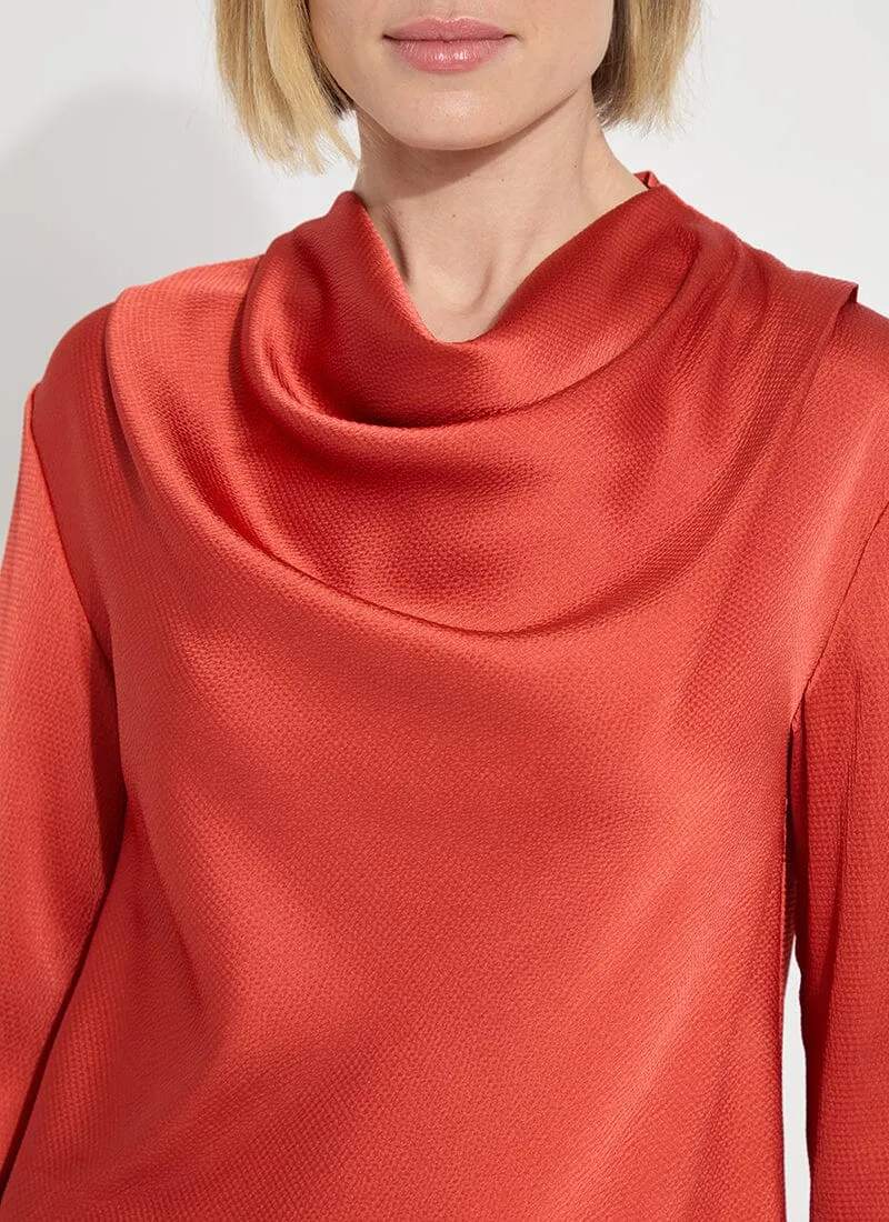 High Cowl Neck Blouse