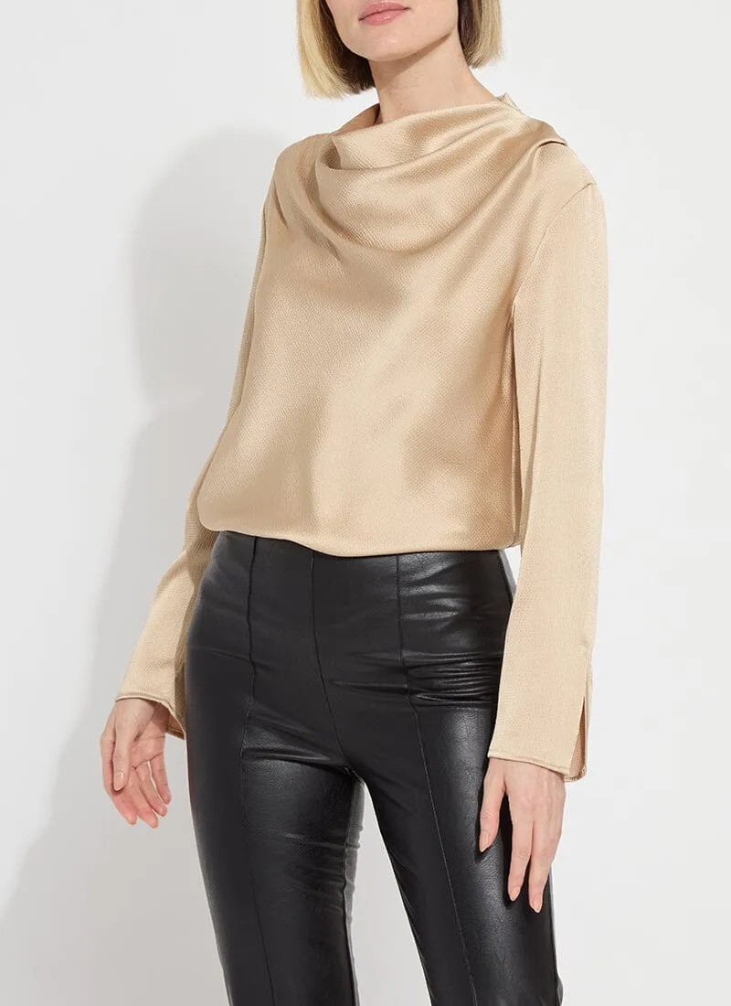 High Cowl Neck Blouse