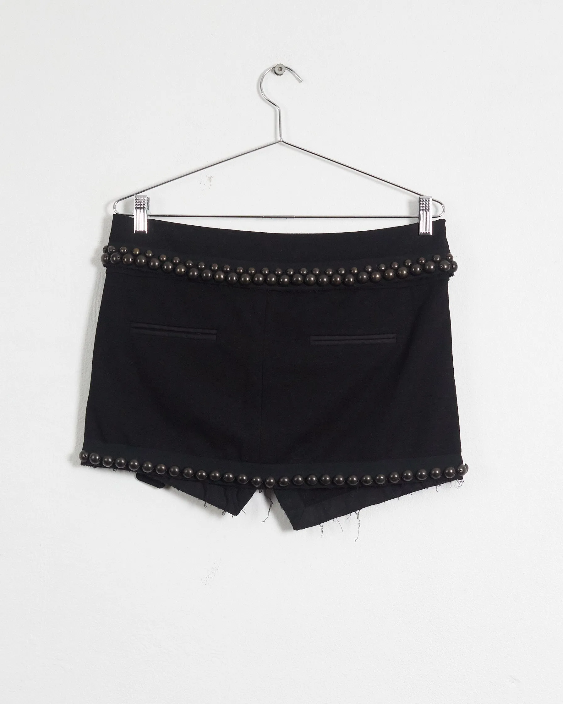 Isabel Marant fall '13 studded wrap mini skirt, black, 12