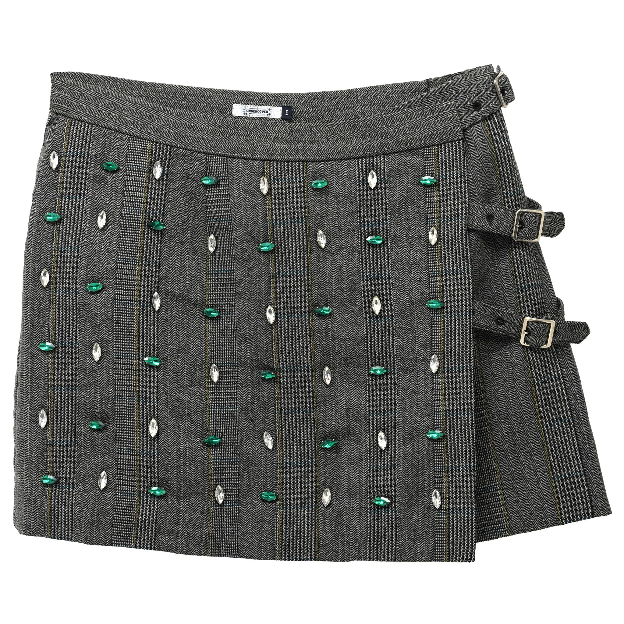 JEWEL WRAP SKIRT / GREY