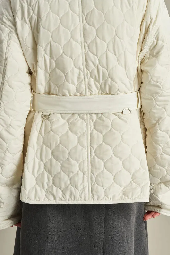 Lizzie Quilted Jacket in Faux Shearling