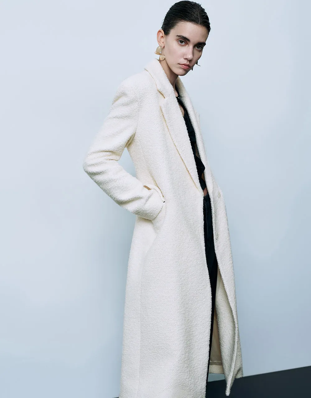 Longline Furry Skater Coat