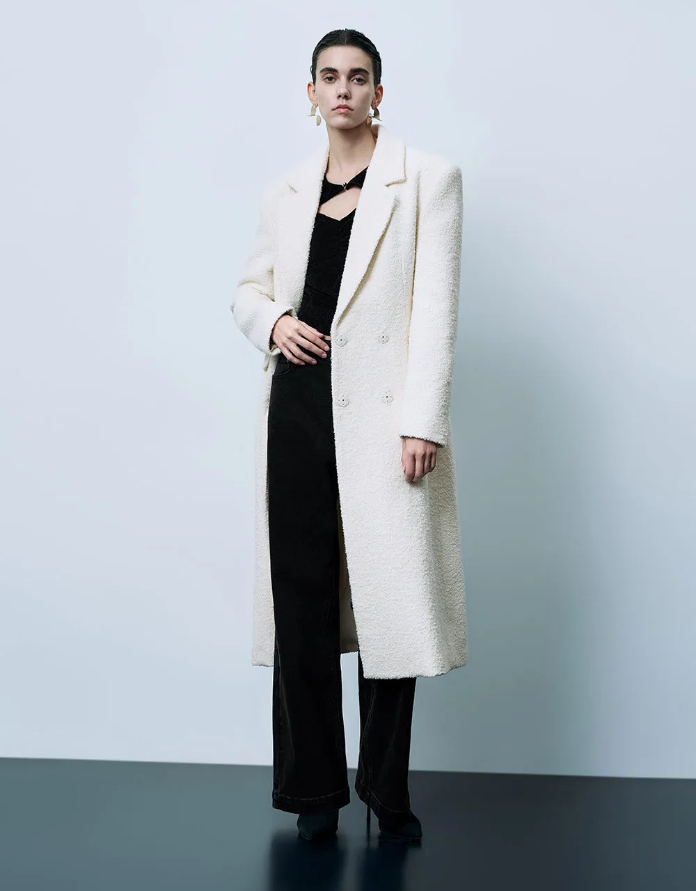 Longline Furry Skater Coat