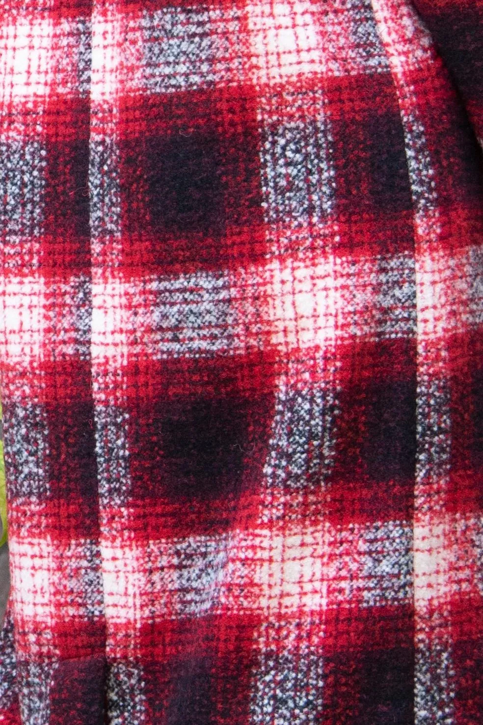 Longline Plaid Coat