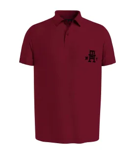 Men's Monogram Regular Fit Polo Rouge