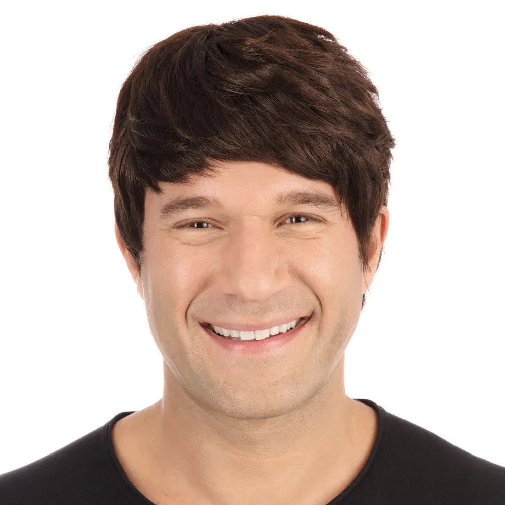 Men's Short Brown Wig