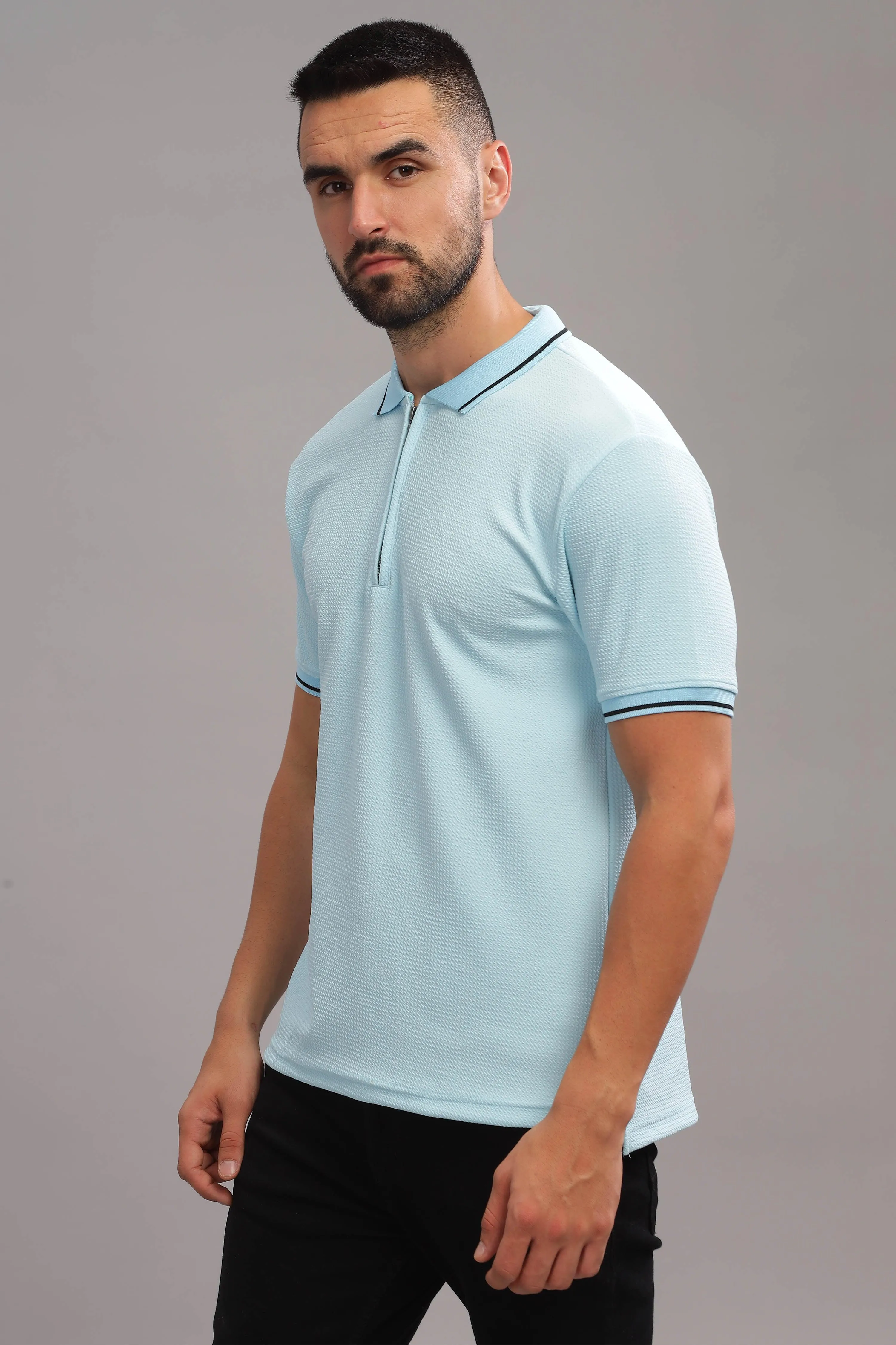 Neu Blue Mens Polo Shirt