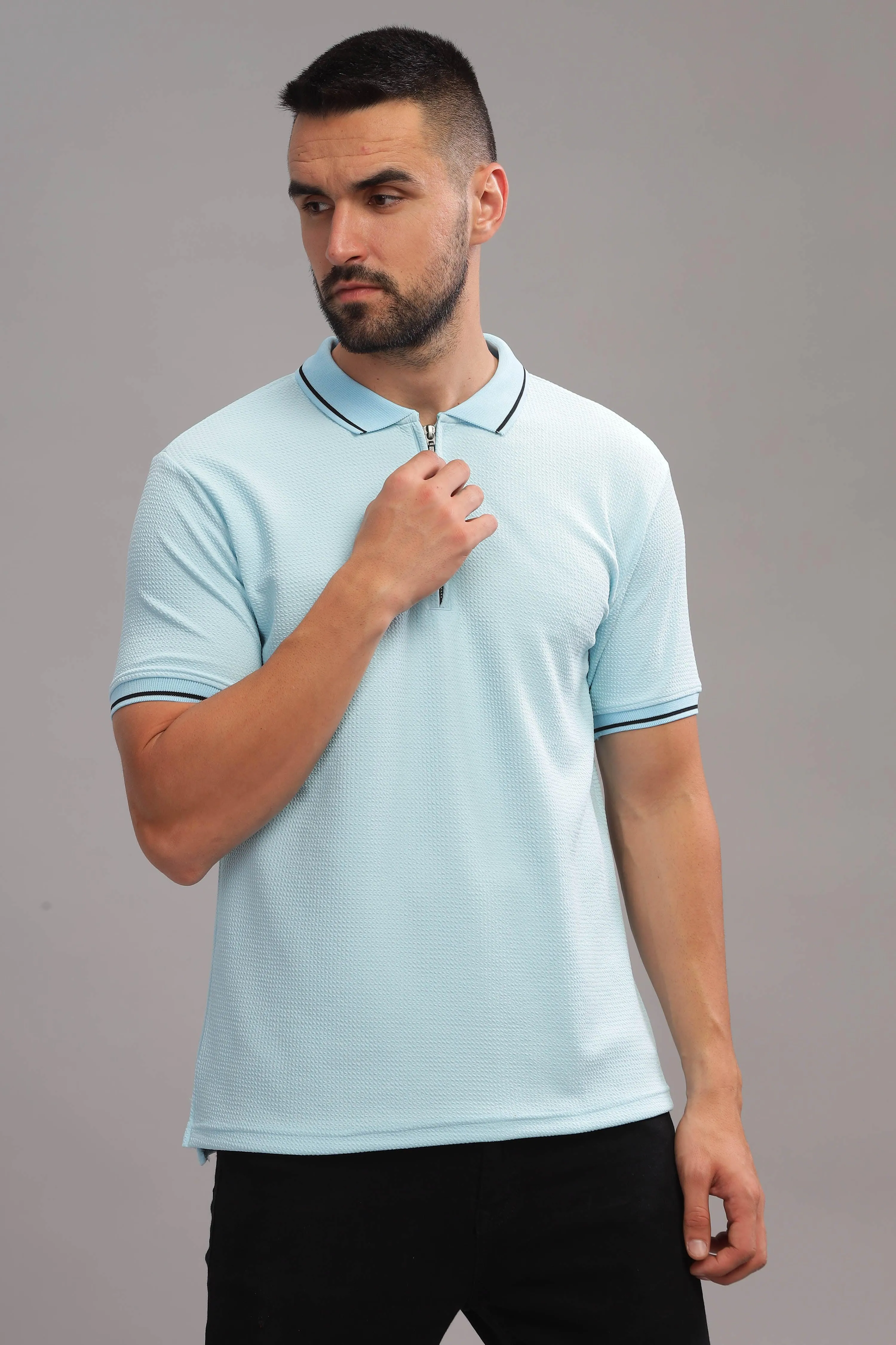 Neu Blue Mens Polo Shirt