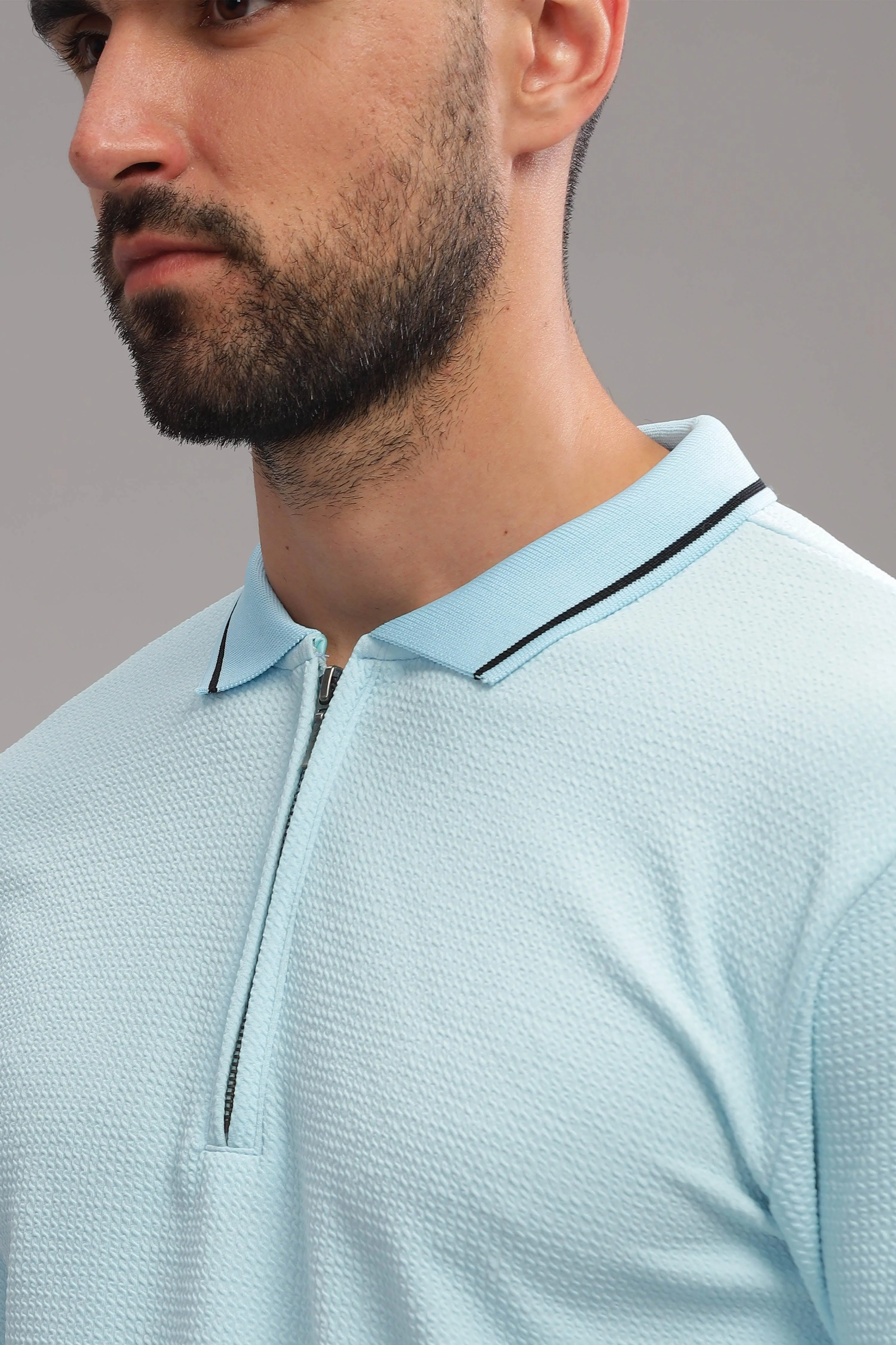 Neu Blue Mens Polo Shirt