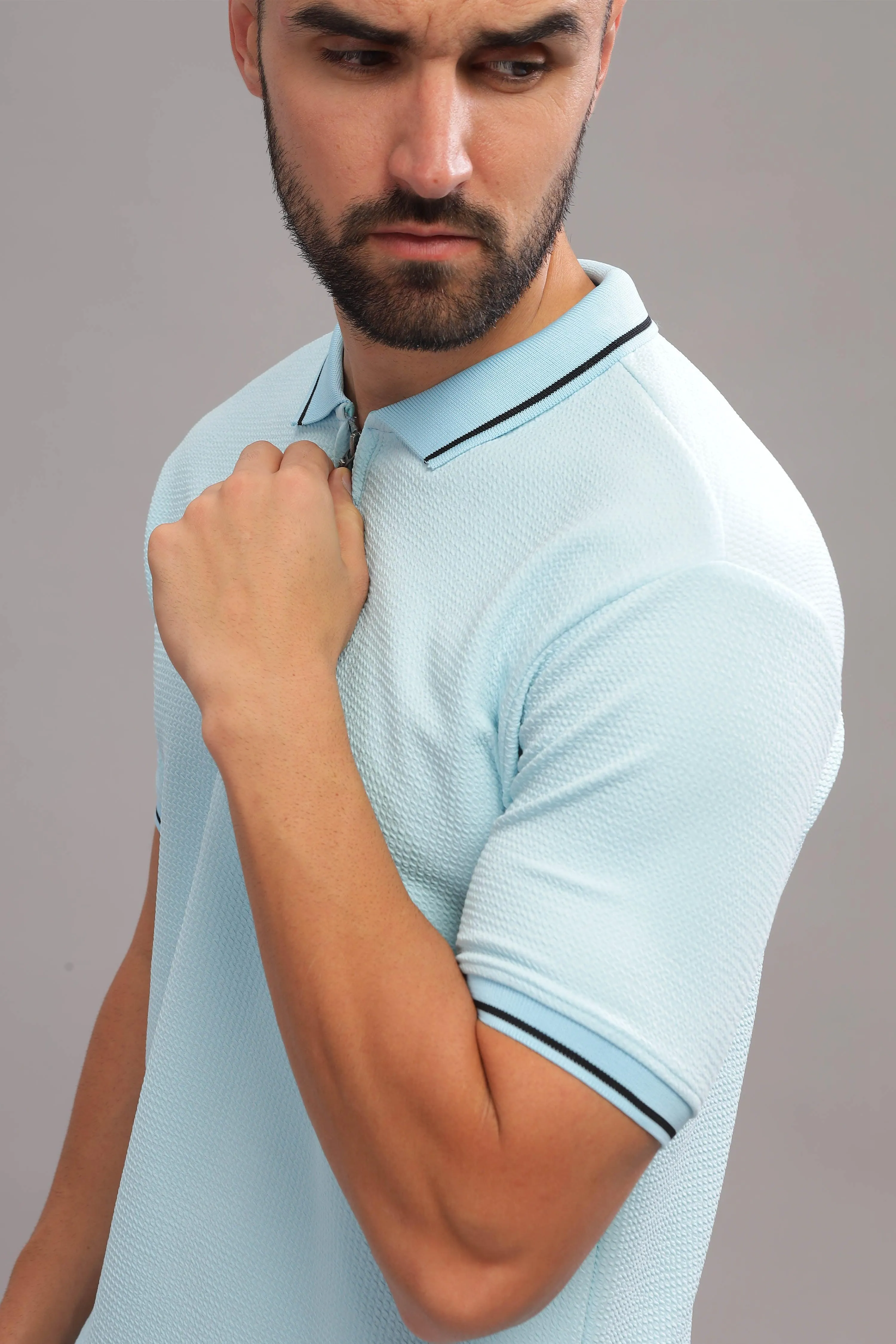 Neu Blue Mens Polo Shirt