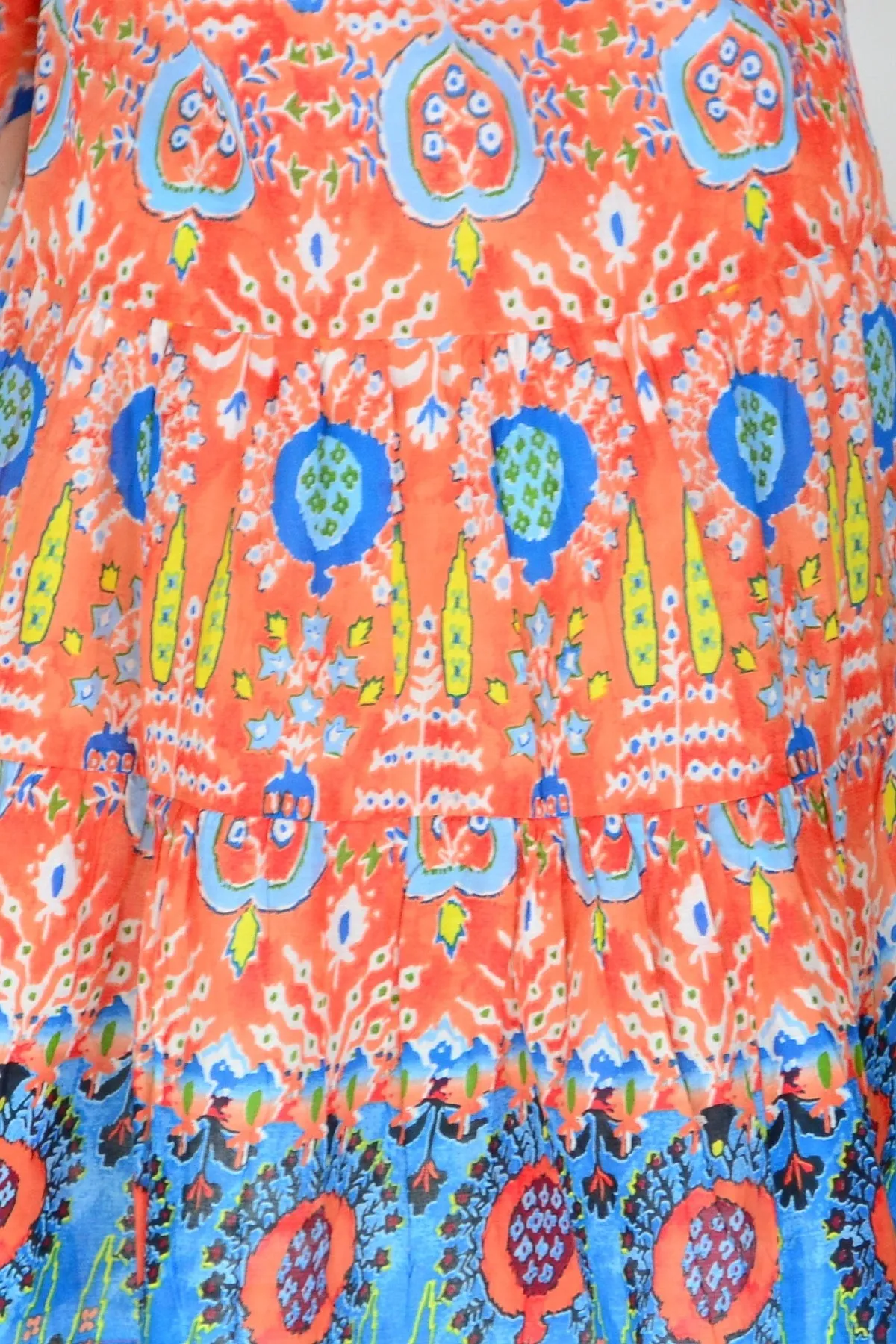 Orange Blue Beth Tunic Dress