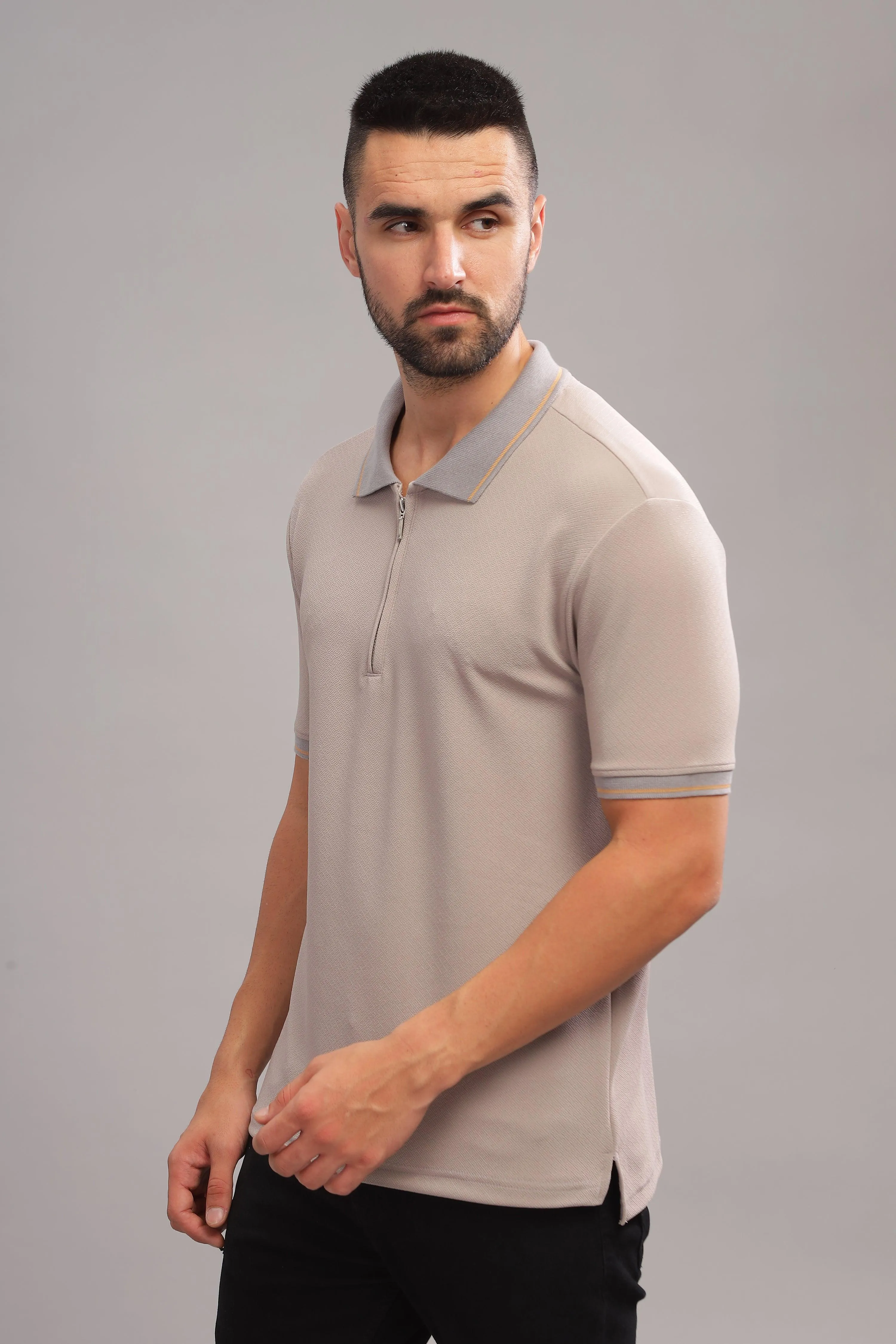 Perfectly Pearled Mens Polo Shirt