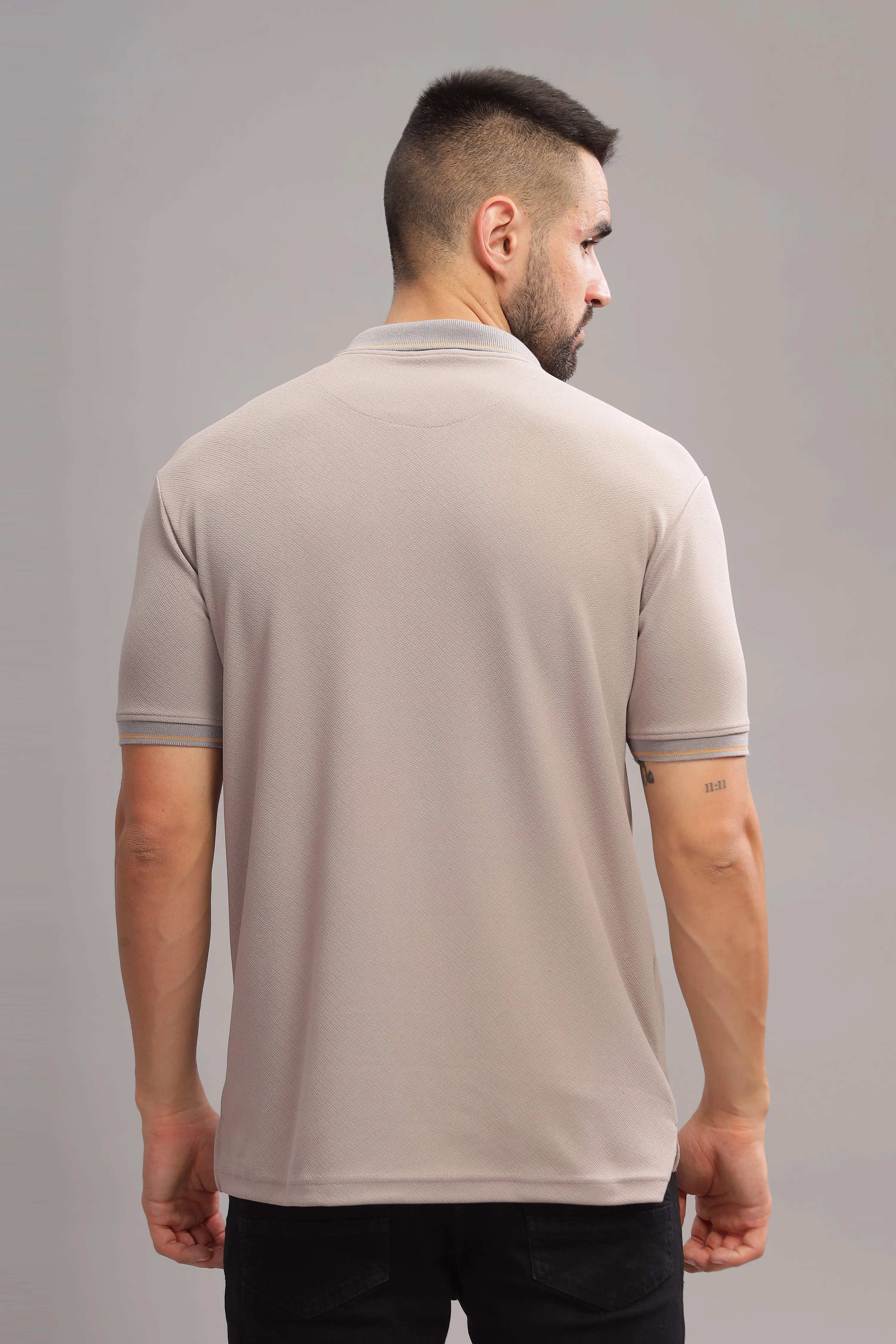 Perfectly Pearled Mens Polo Shirt