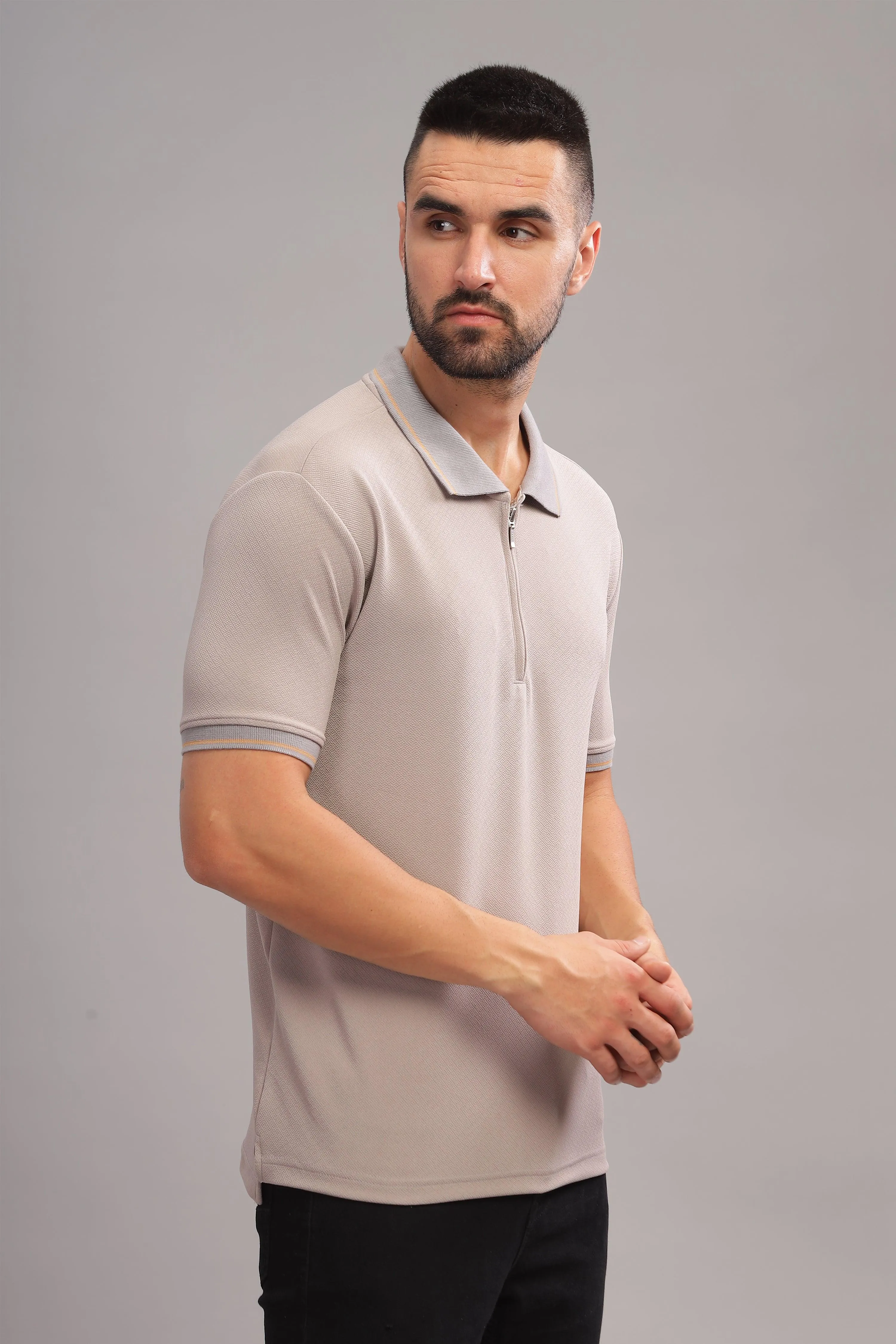 Perfectly Pearled Mens Polo Shirt