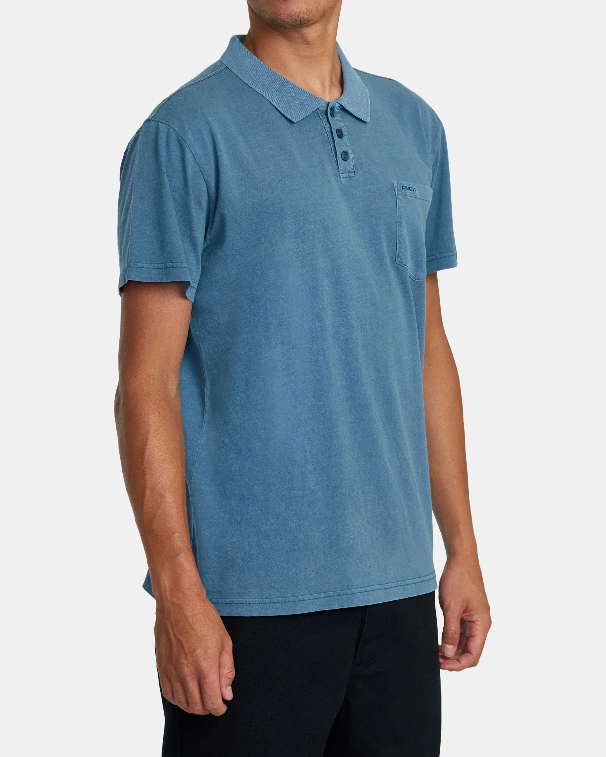 PTC Pigment Polo Shirt - Cool Blue