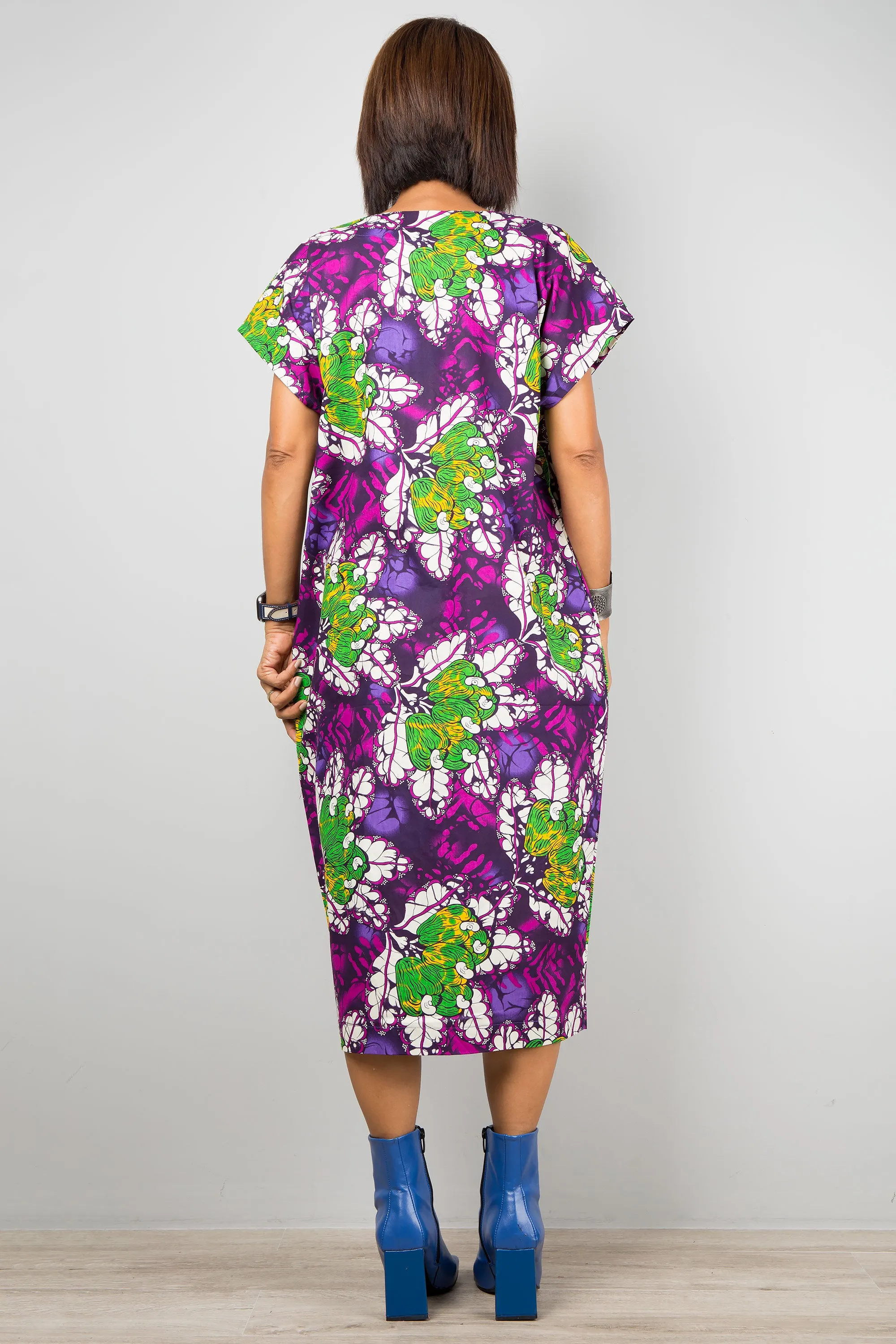 Purple ankara dress