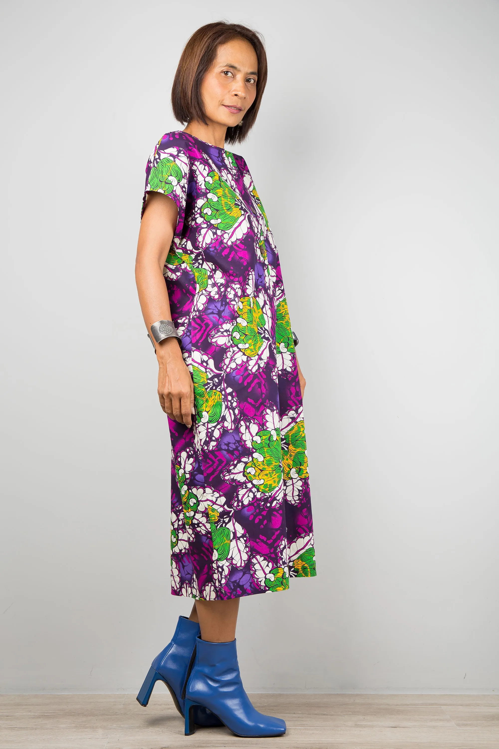 Purple ankara dress