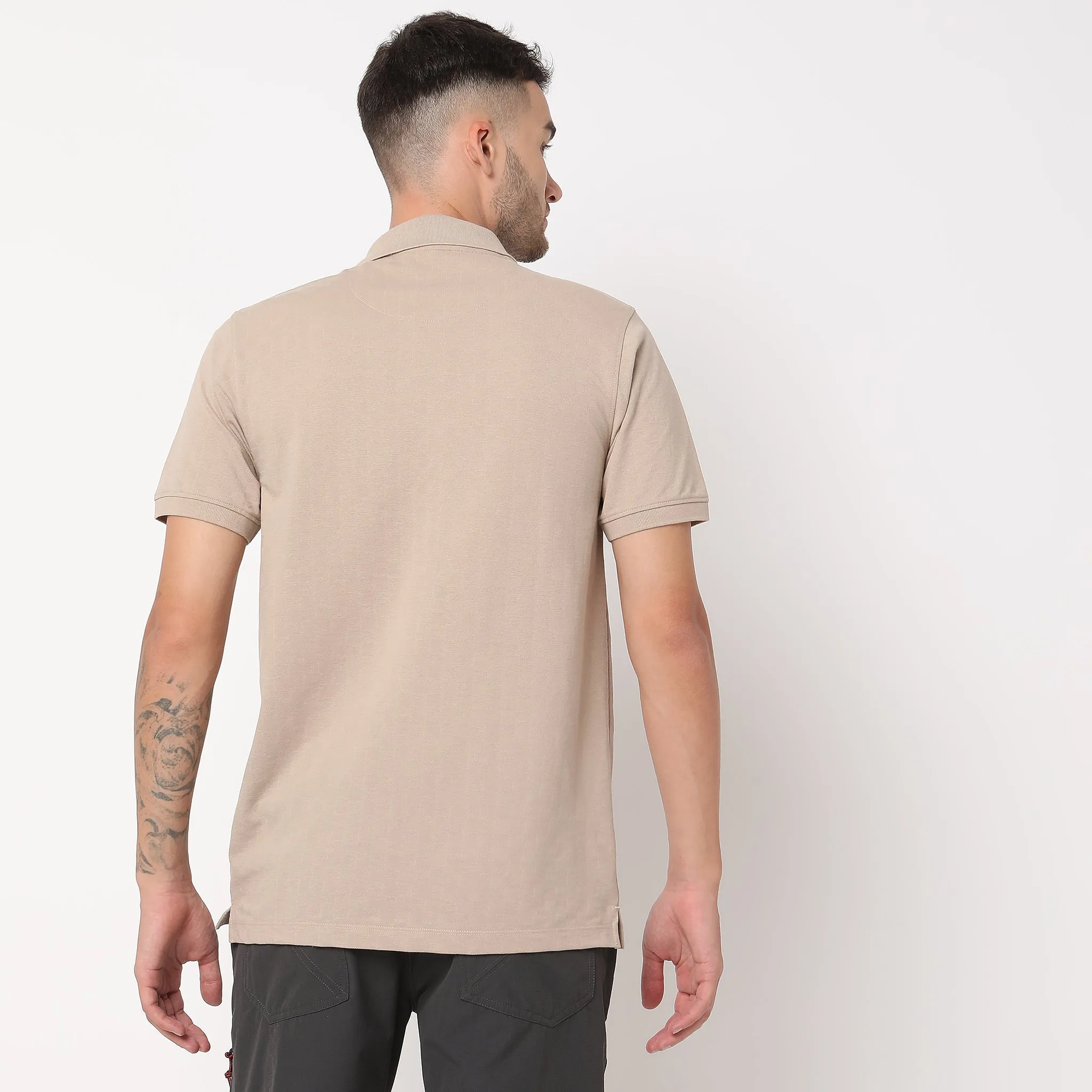 Regular Fit Structured Polo T-Shirt