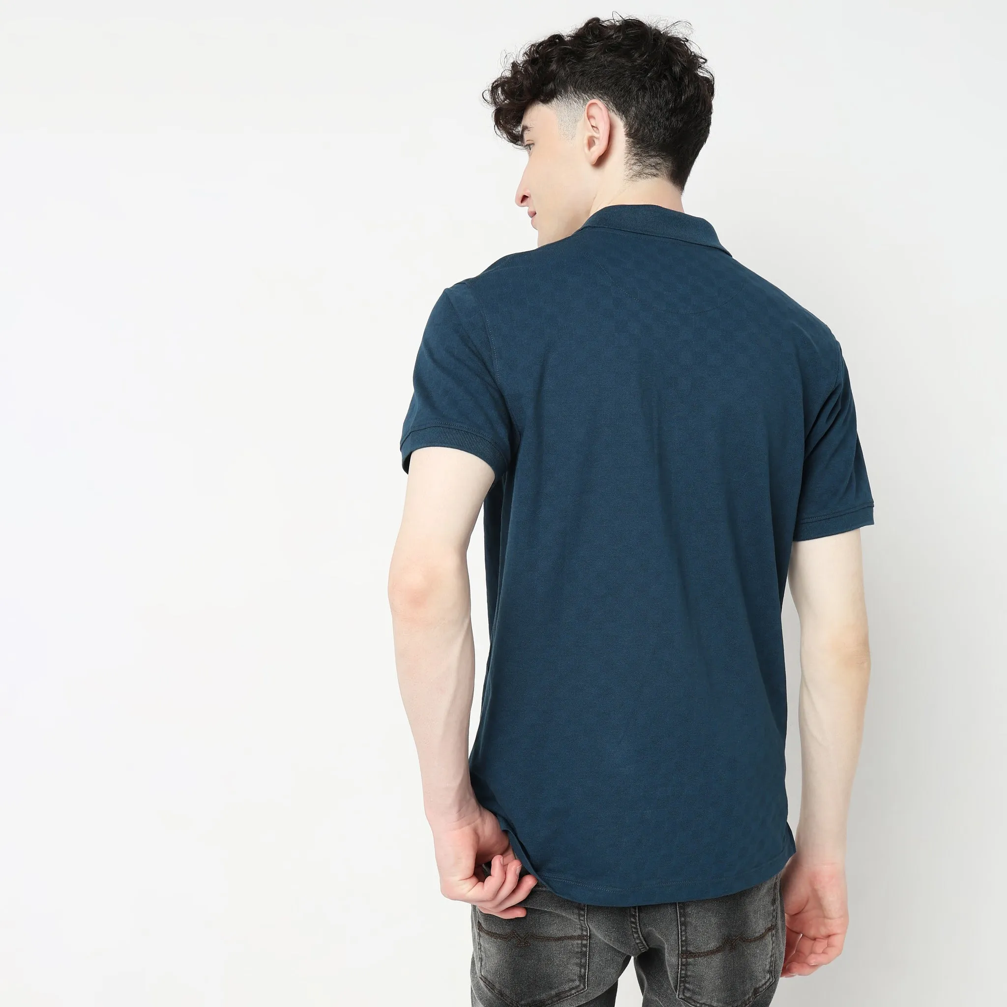 Regular Fit Structured Polo T-Shirt