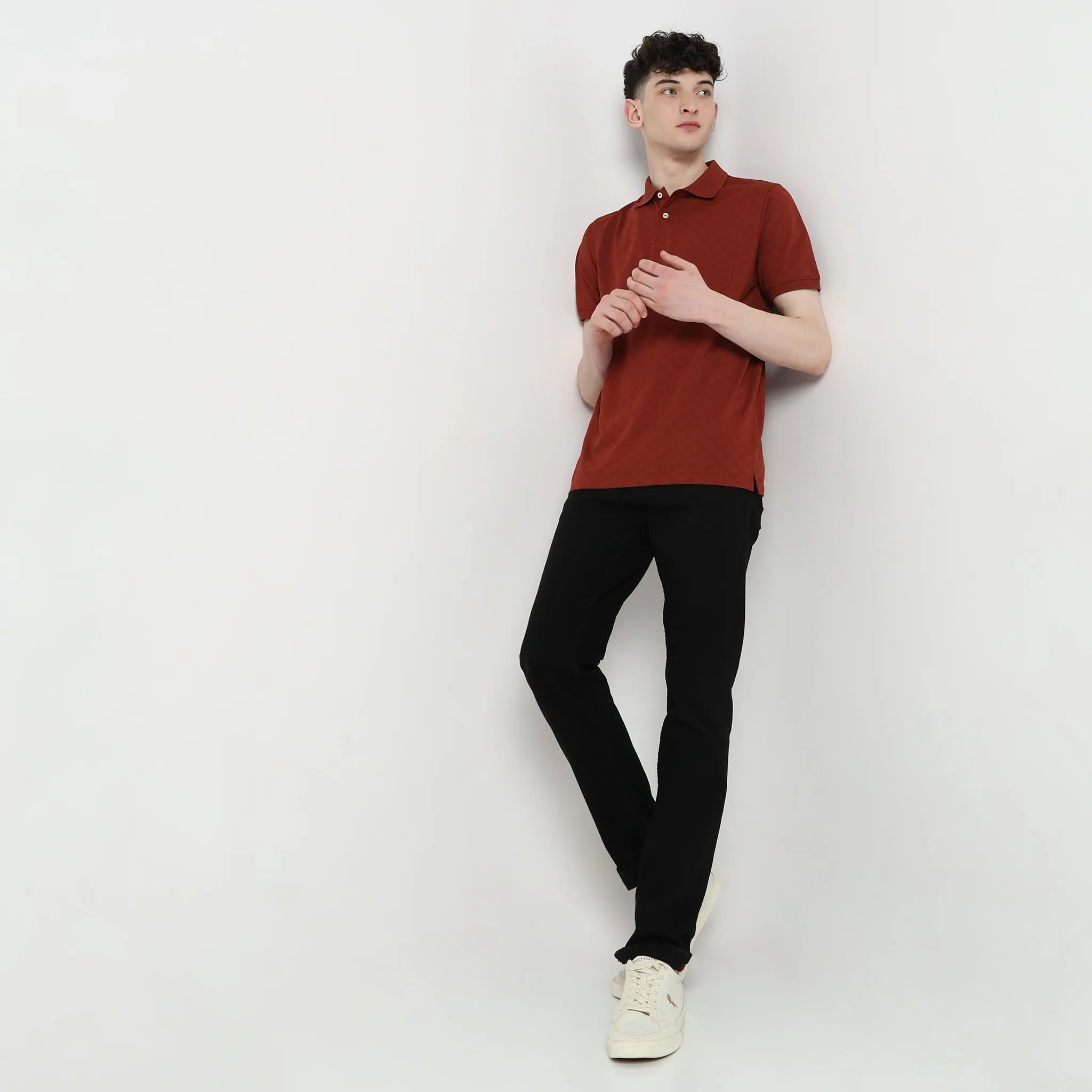 Regular Fit Structured Polo T-Shirt