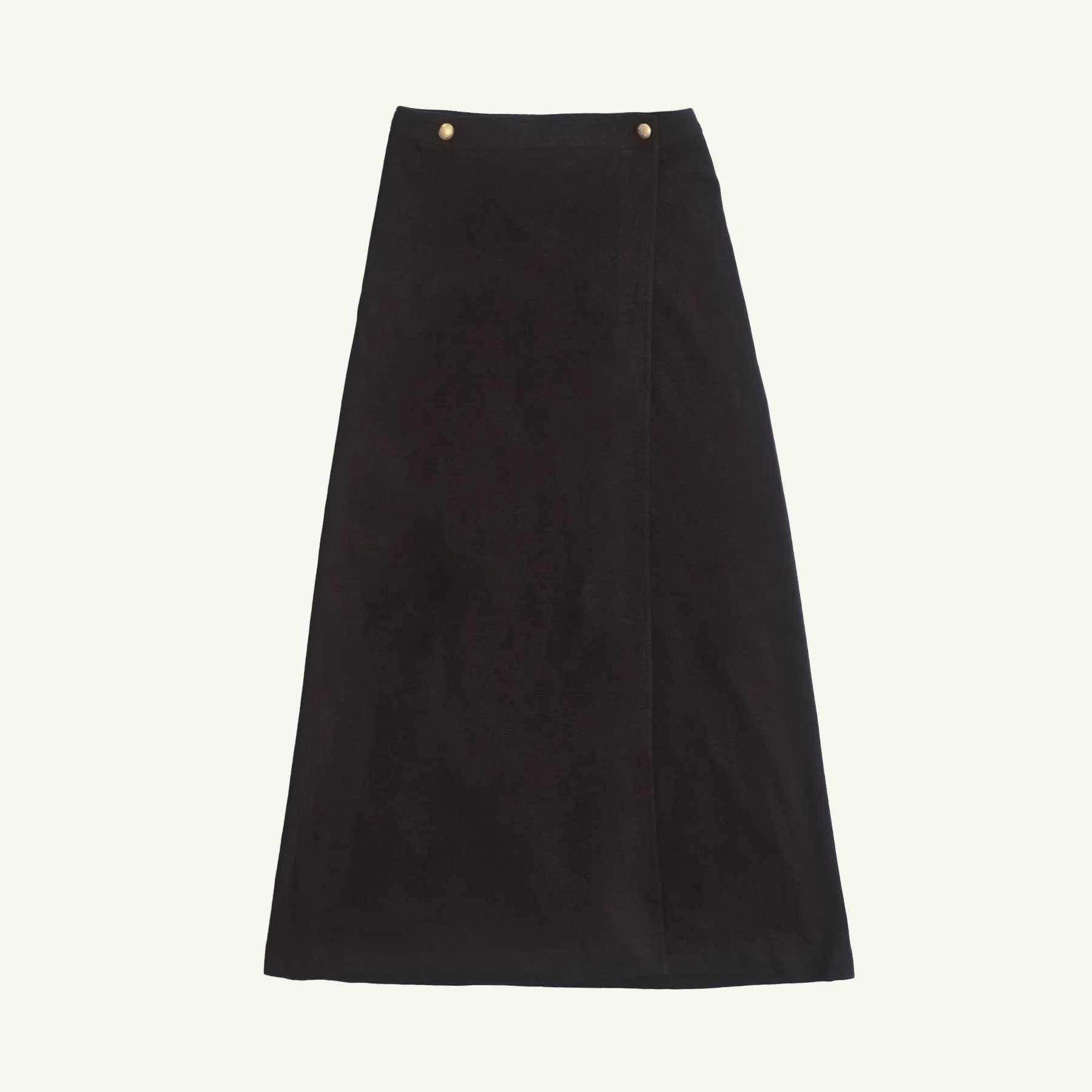 Rose Wrap Skirt - Black